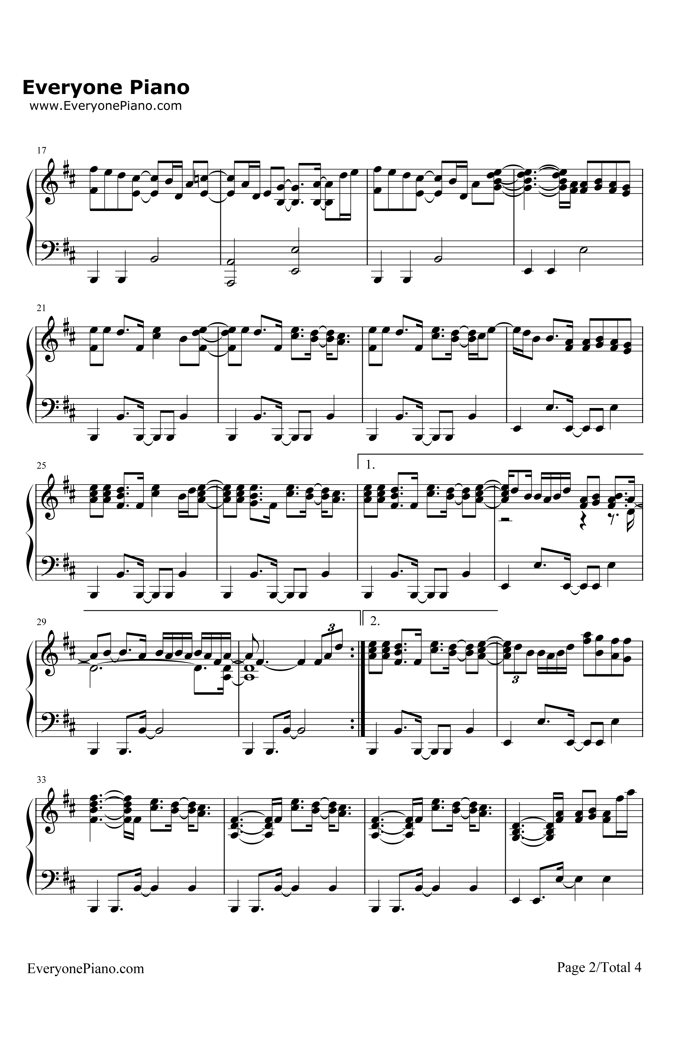 SlowDown钢琴谱-AliciaKeys2