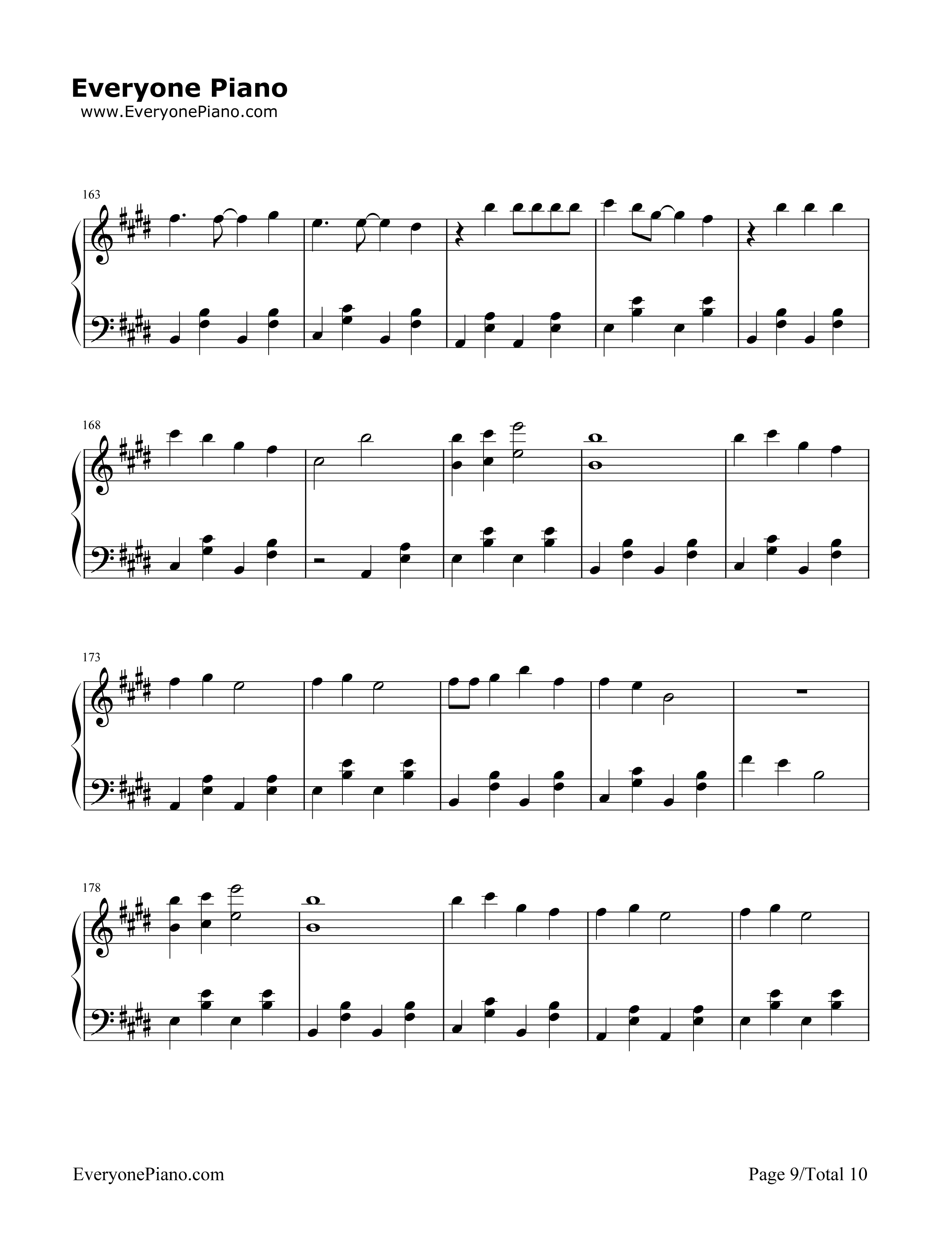 Final Song钢琴谱-MO9