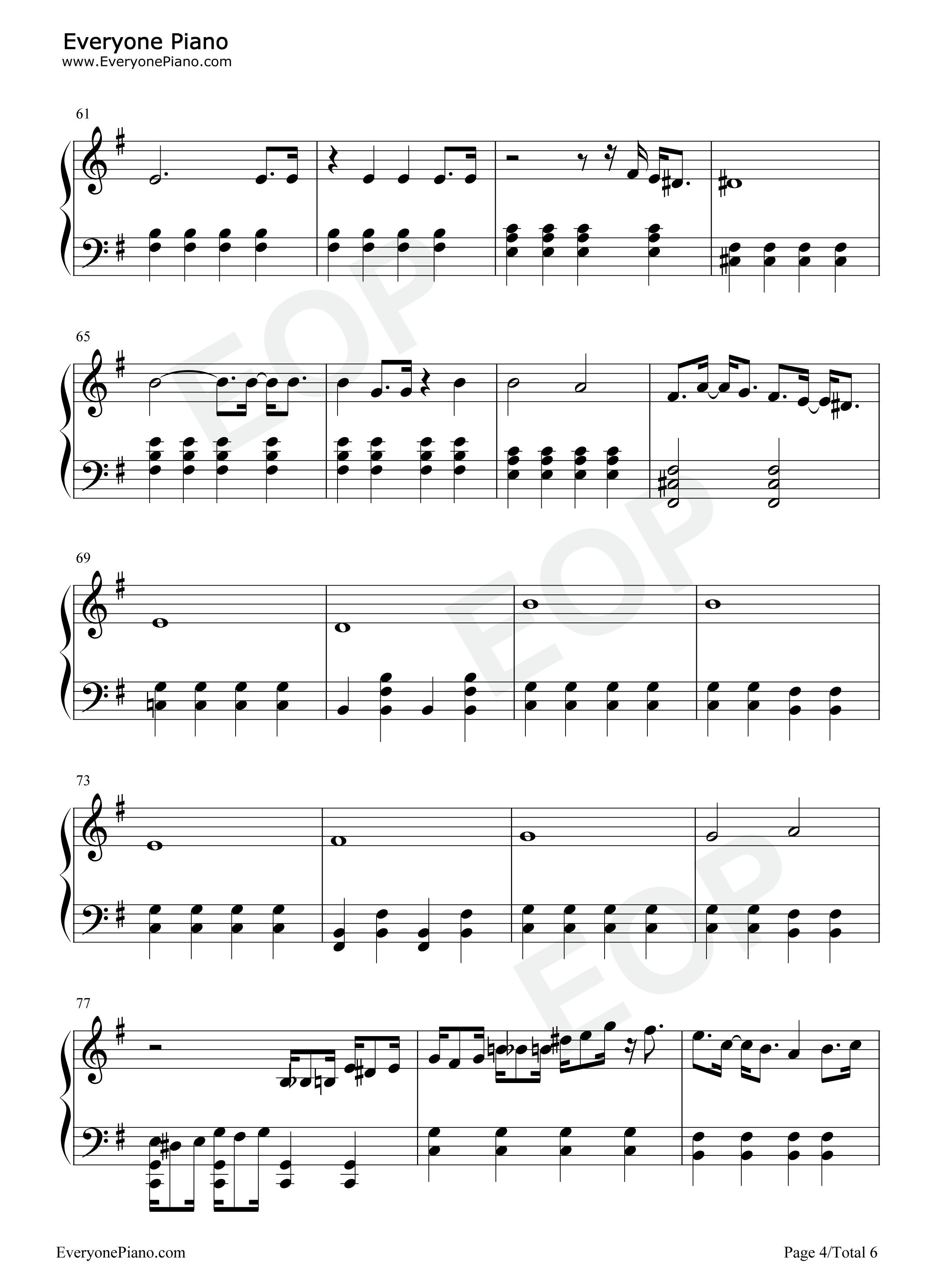 Warriors钢琴谱-Imagine Dragons4