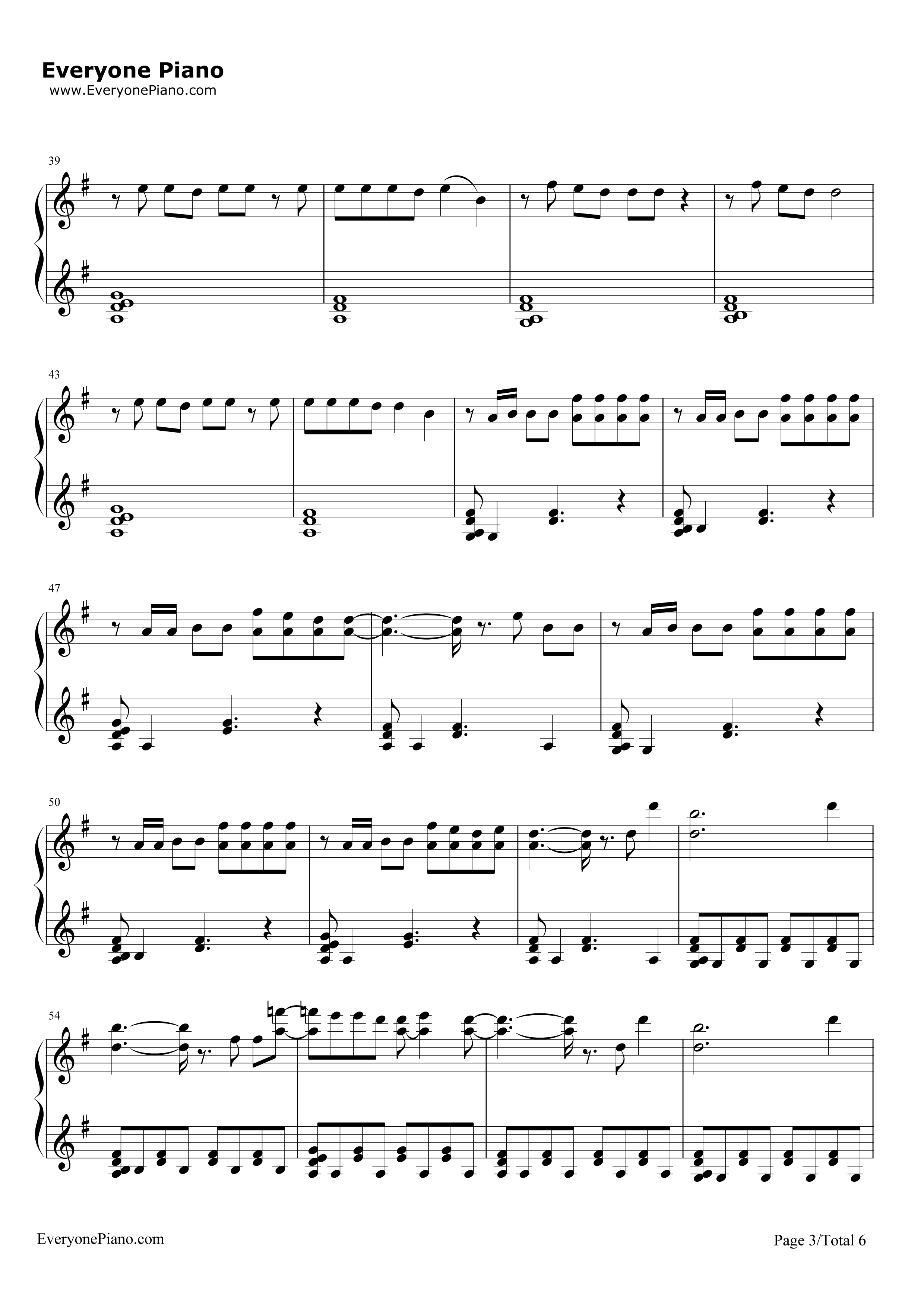 Sugar钢琴谱-Maroon 53