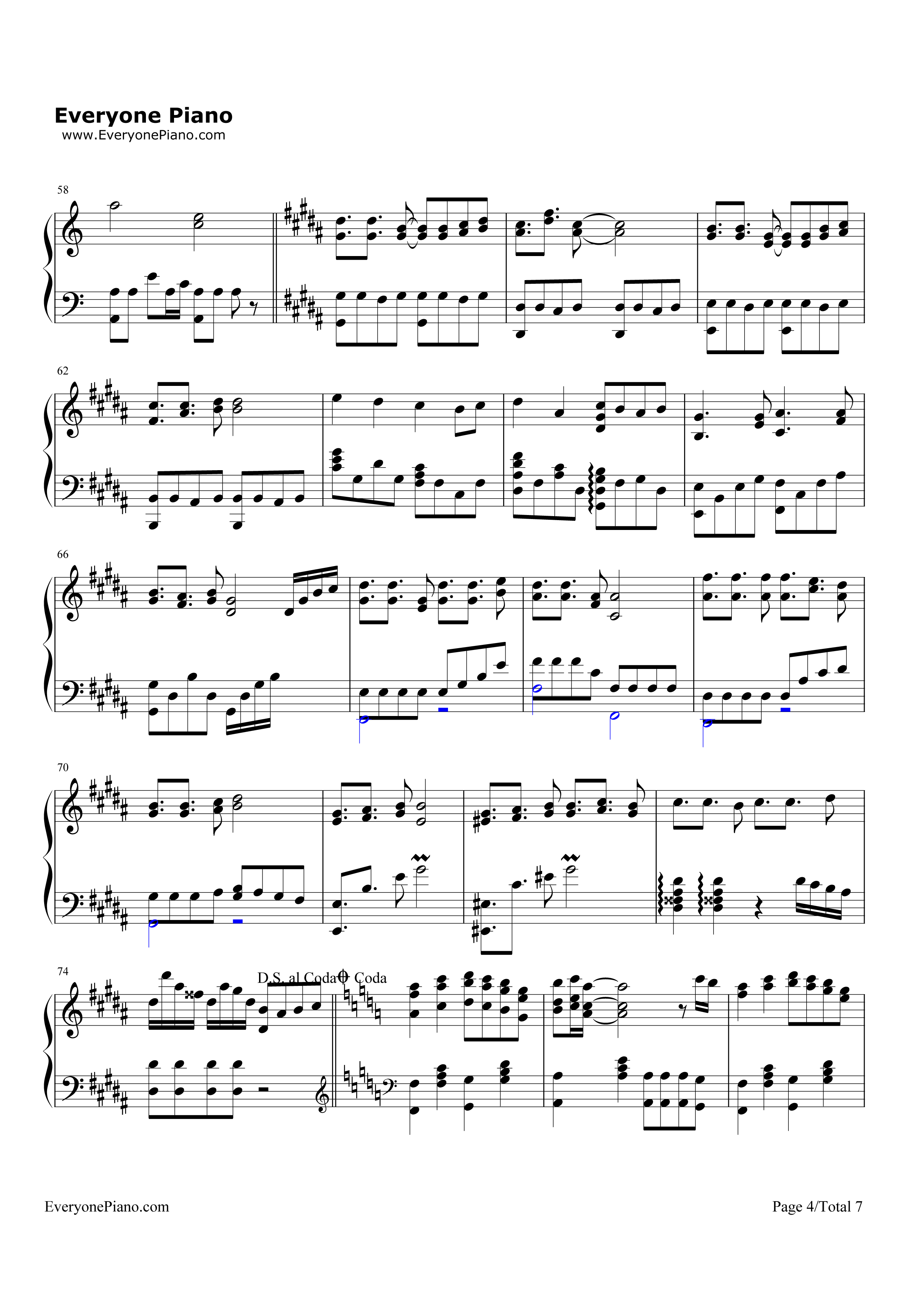 LEVEL5钢琴谱-fripSide4