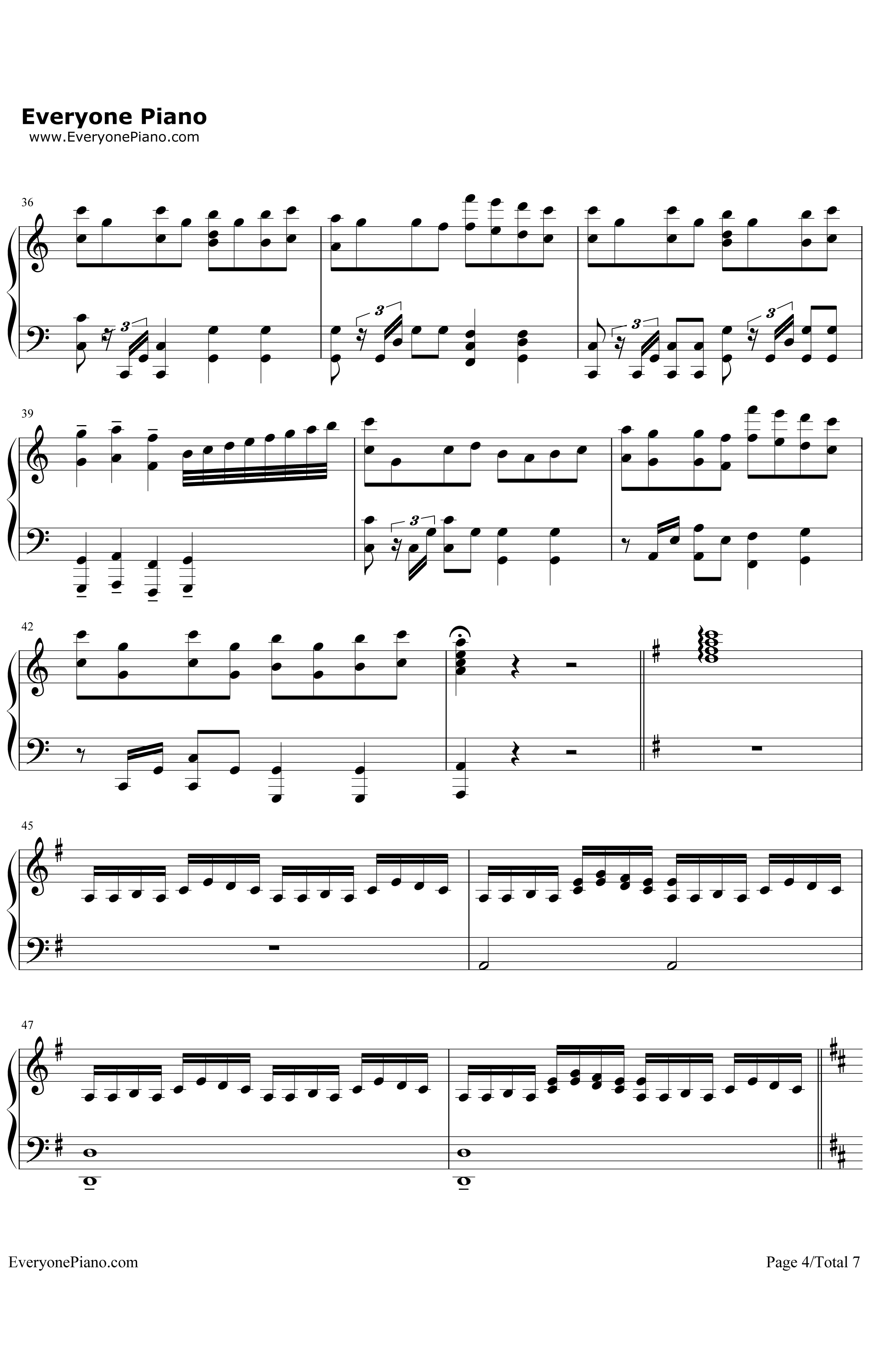 See You Tomorrow钢琴谱-JohnPowell-驯龙高手OST4