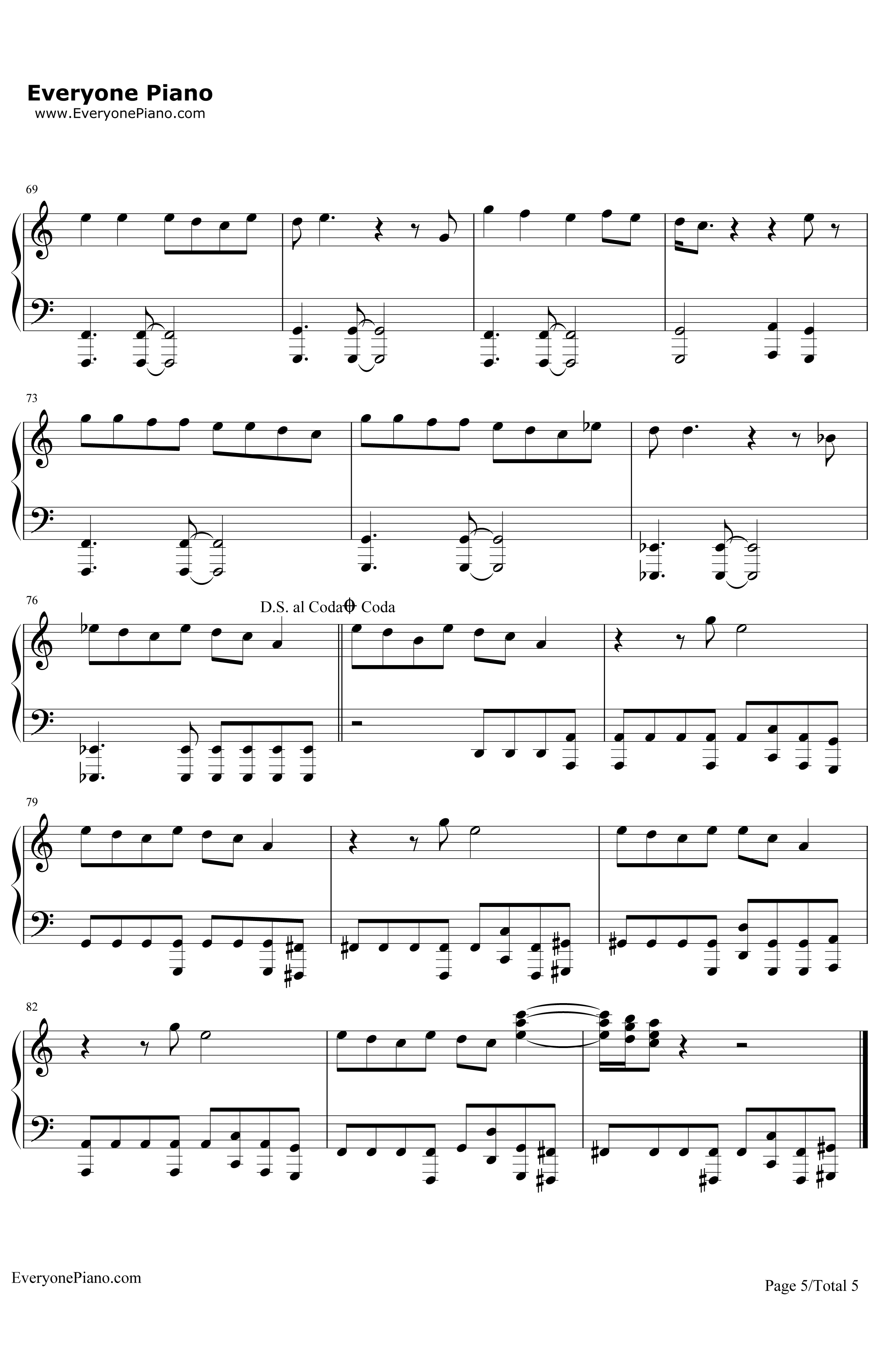 MakesMeWonder钢琴谱-Maroon55