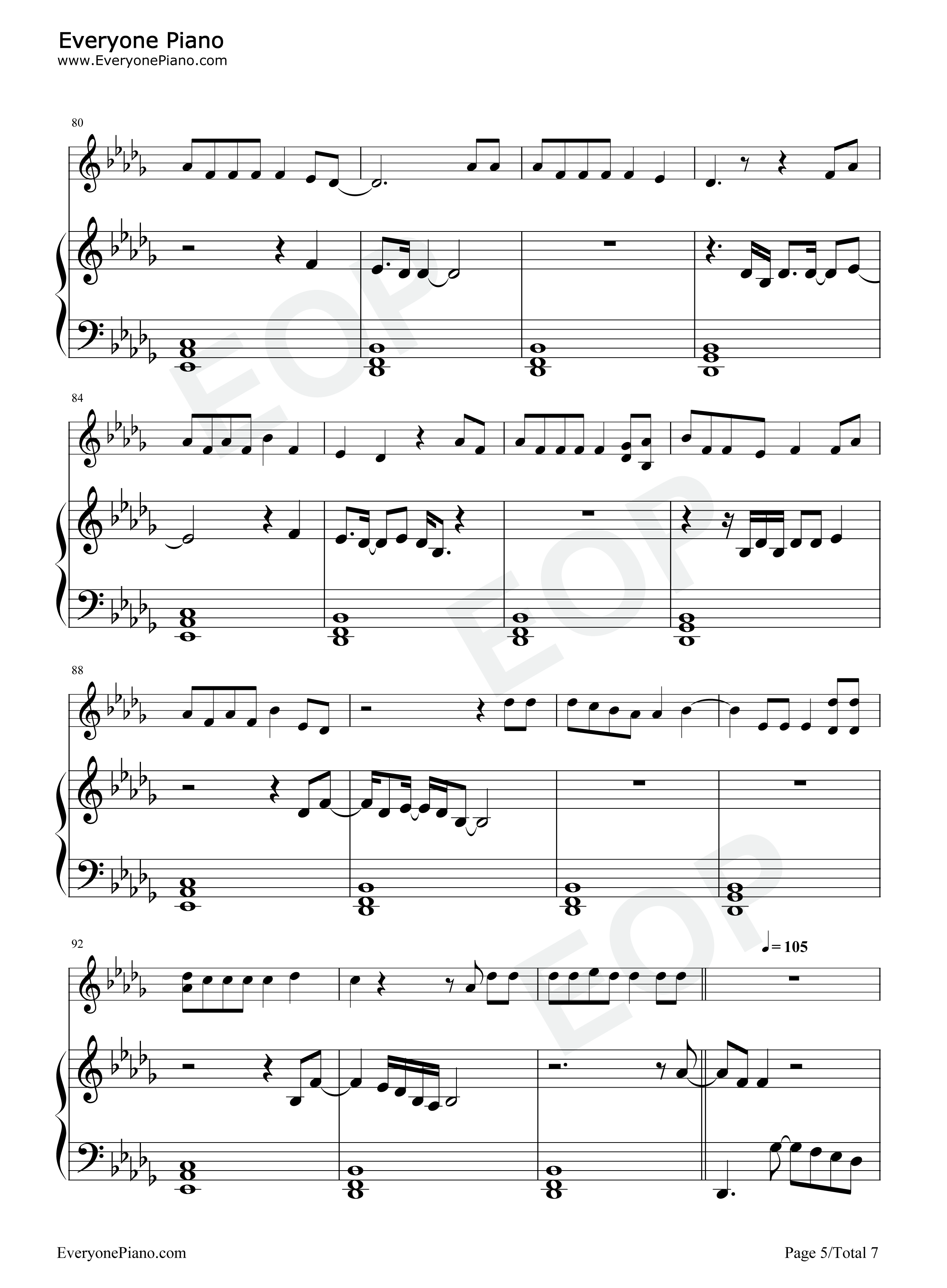 Evermore钢琴谱-Taylor Swift Bon Iver5
