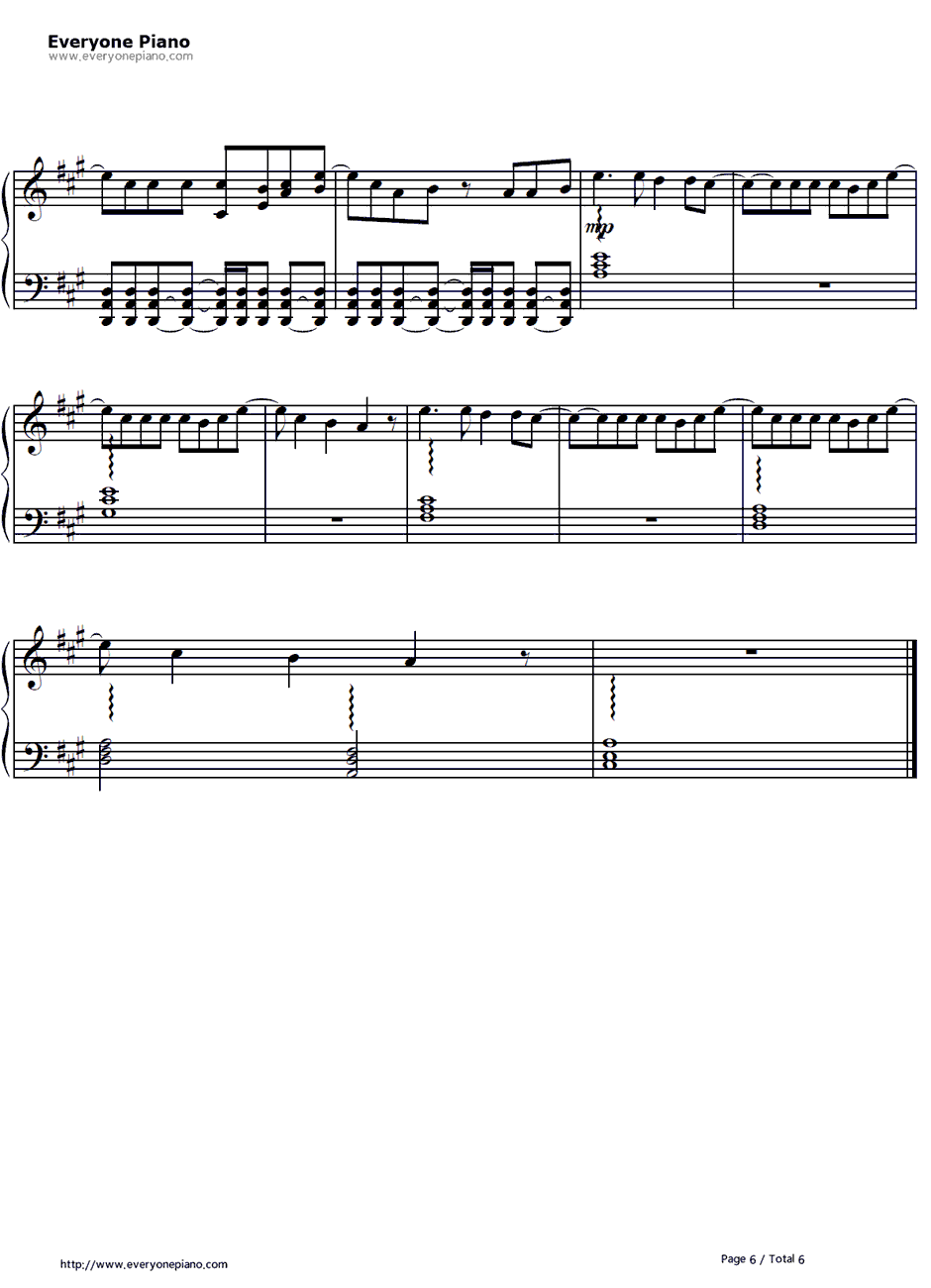 For the First Time钢琴谱-TheScript-6