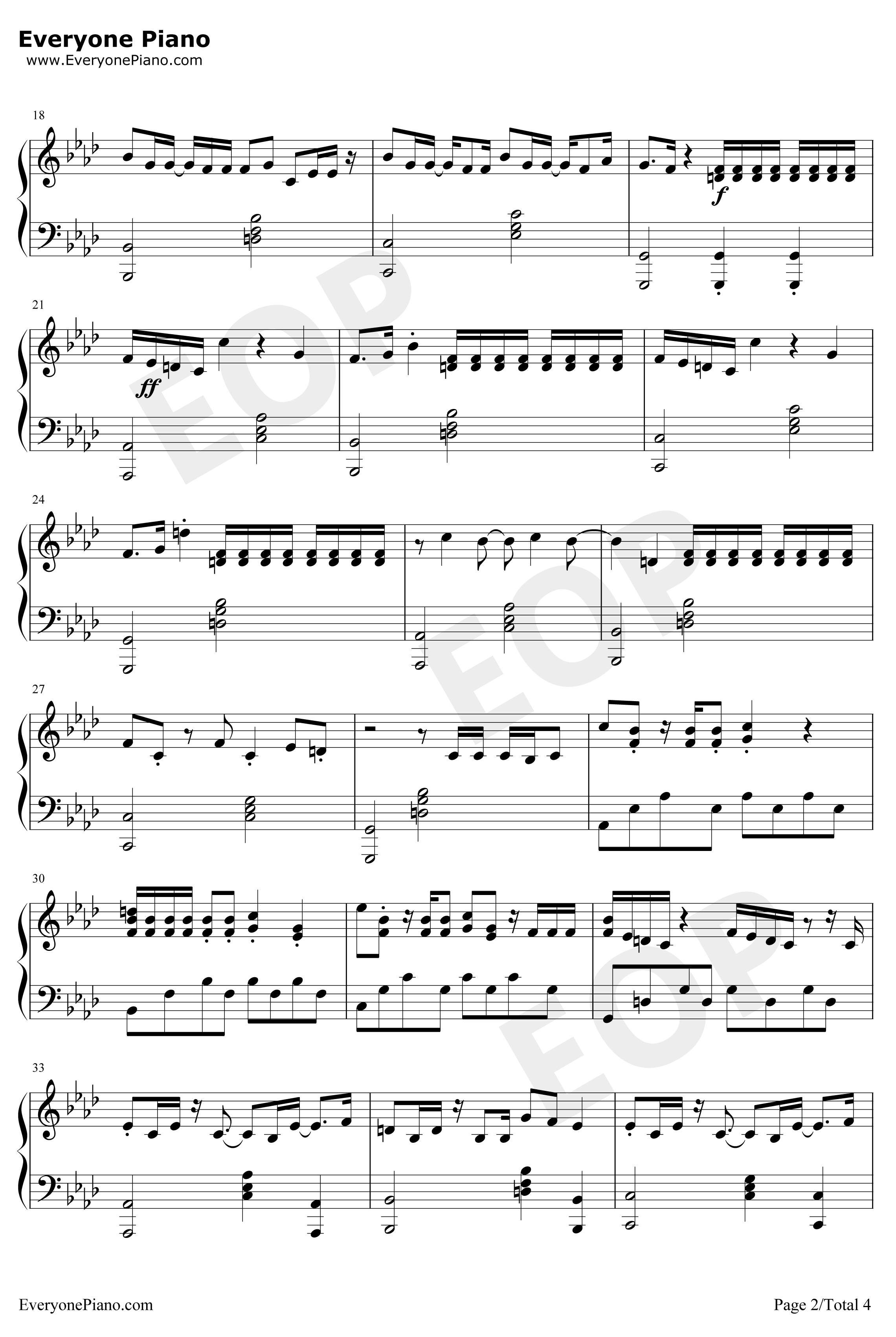 Swan Song钢琴谱-DuaLipa-阿丽塔战斗天使OST2