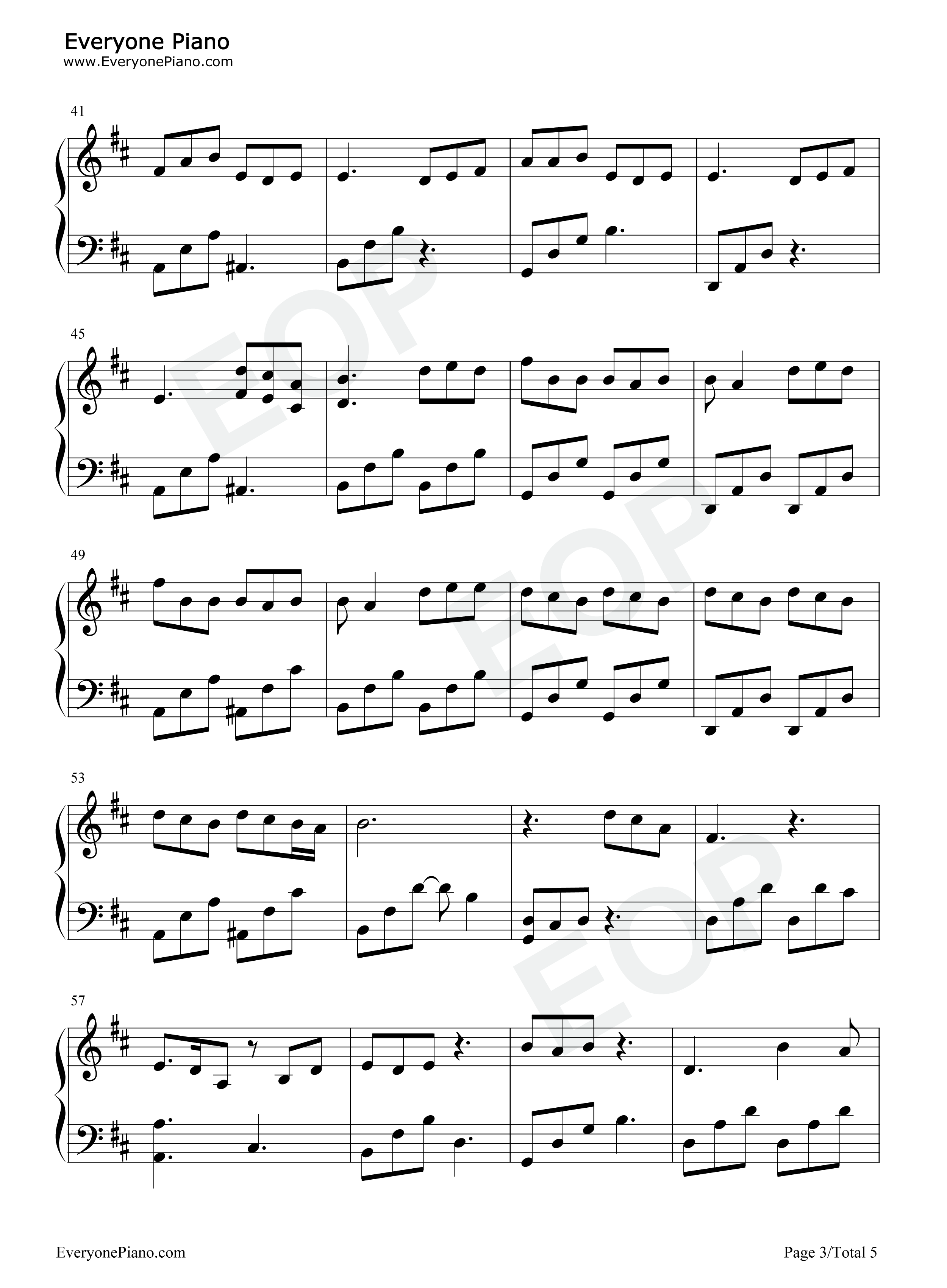 Wasted on You钢琴谱-Morgan Wallen3