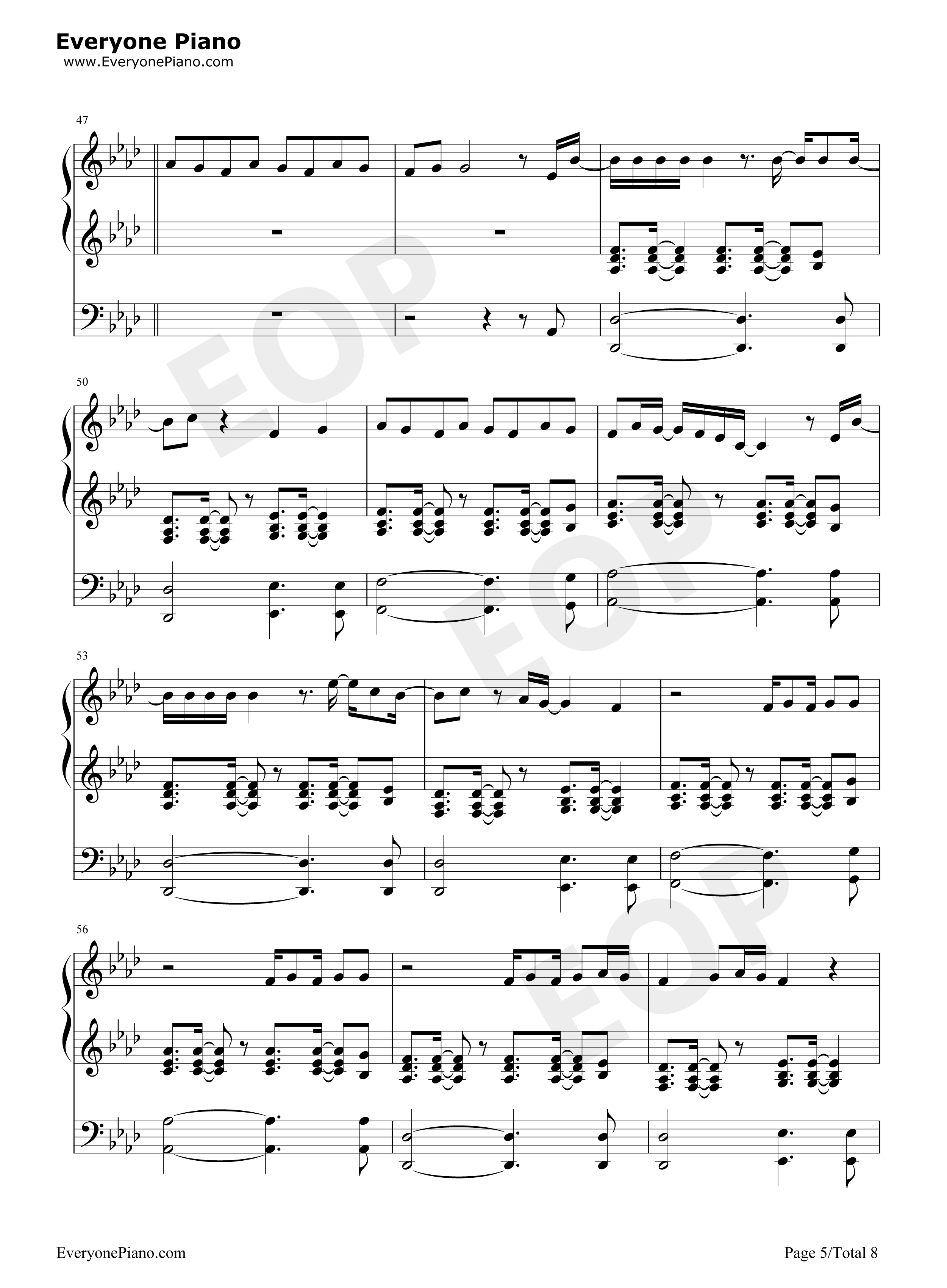 Breathin钢琴谱-Ariana Grande5