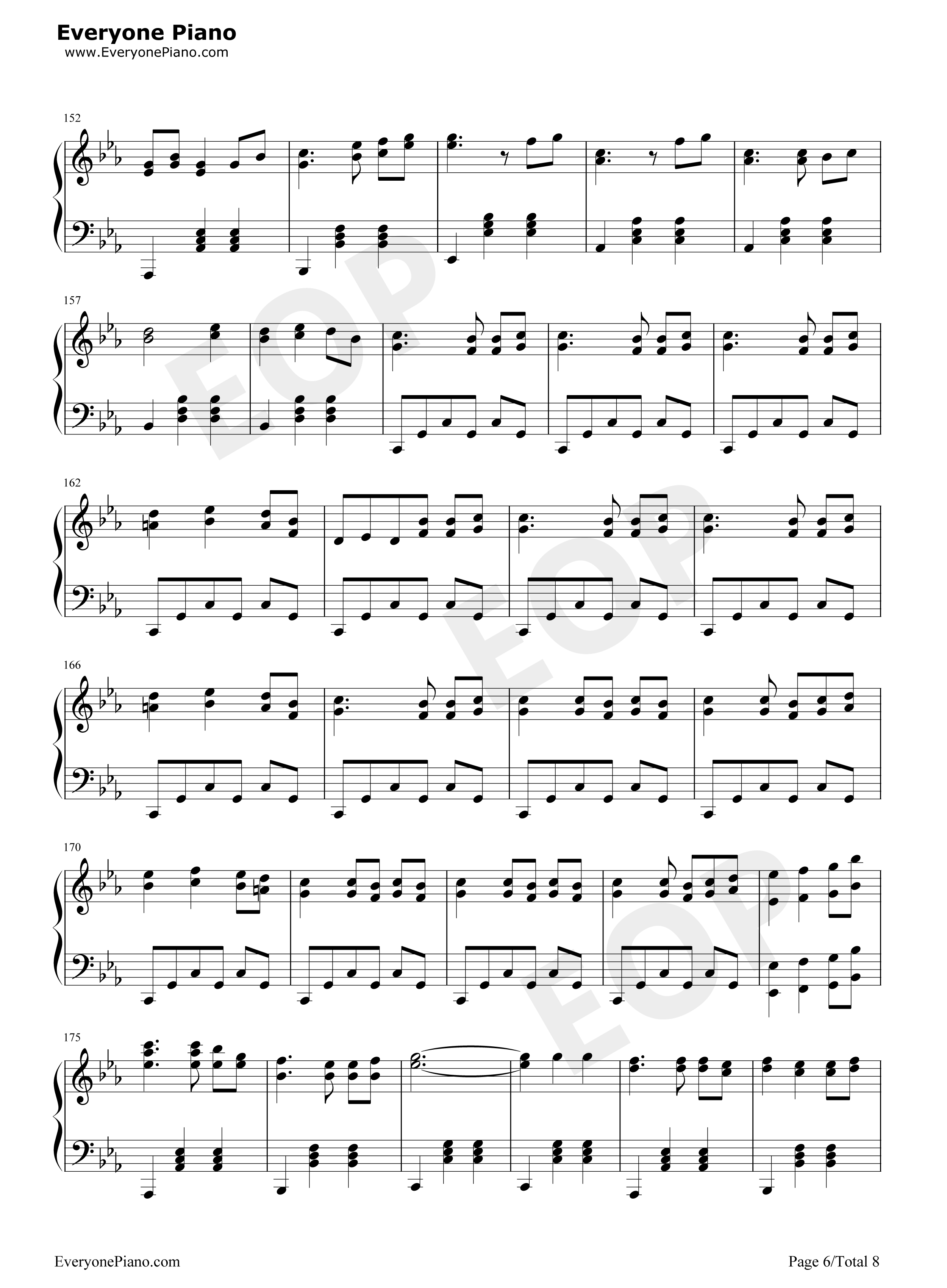 四季折の羽钢琴谱-鏡音リン  鏡音レン6
