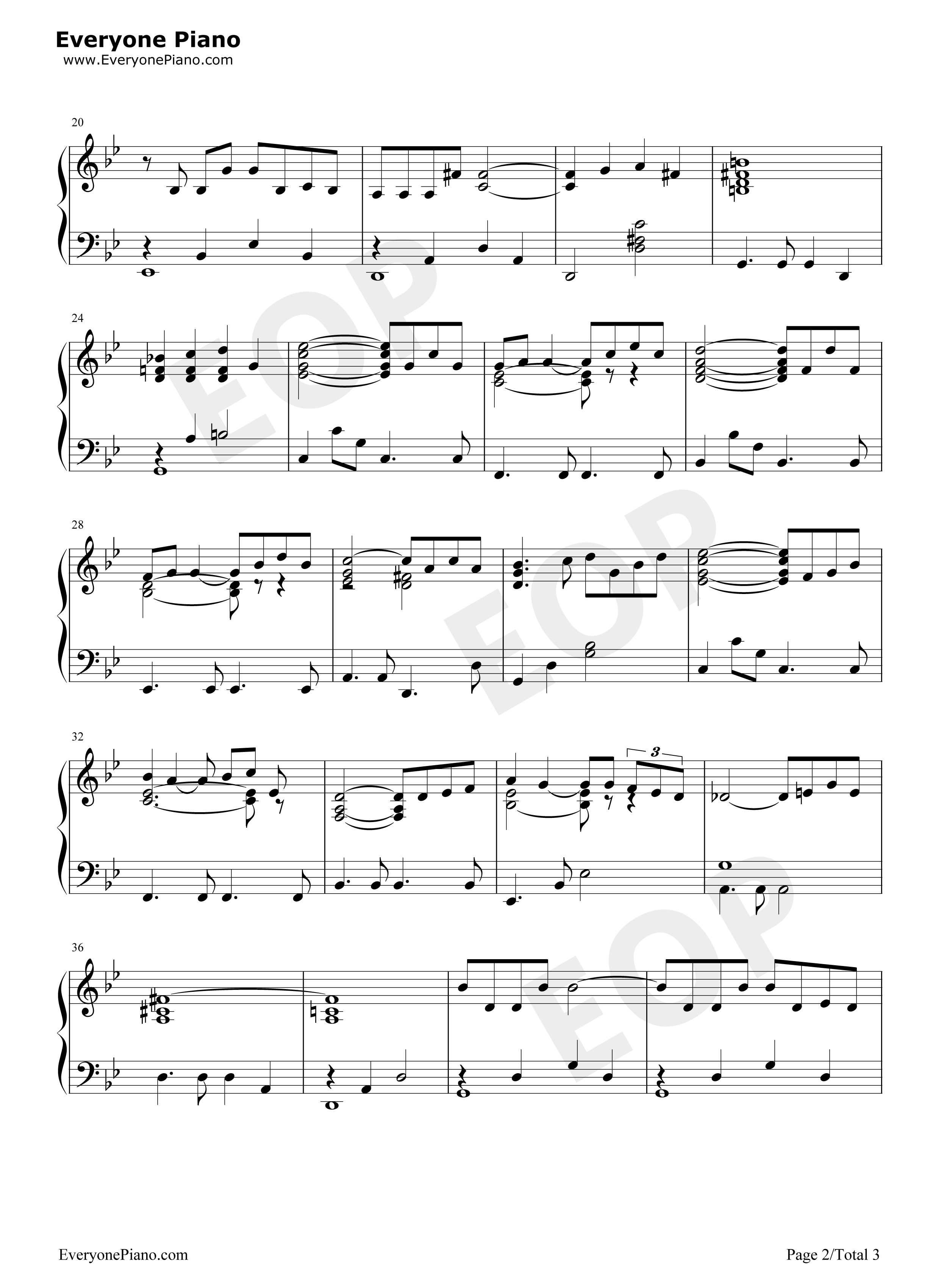 Where Do I Begin钢琴谱-Andy Williams2