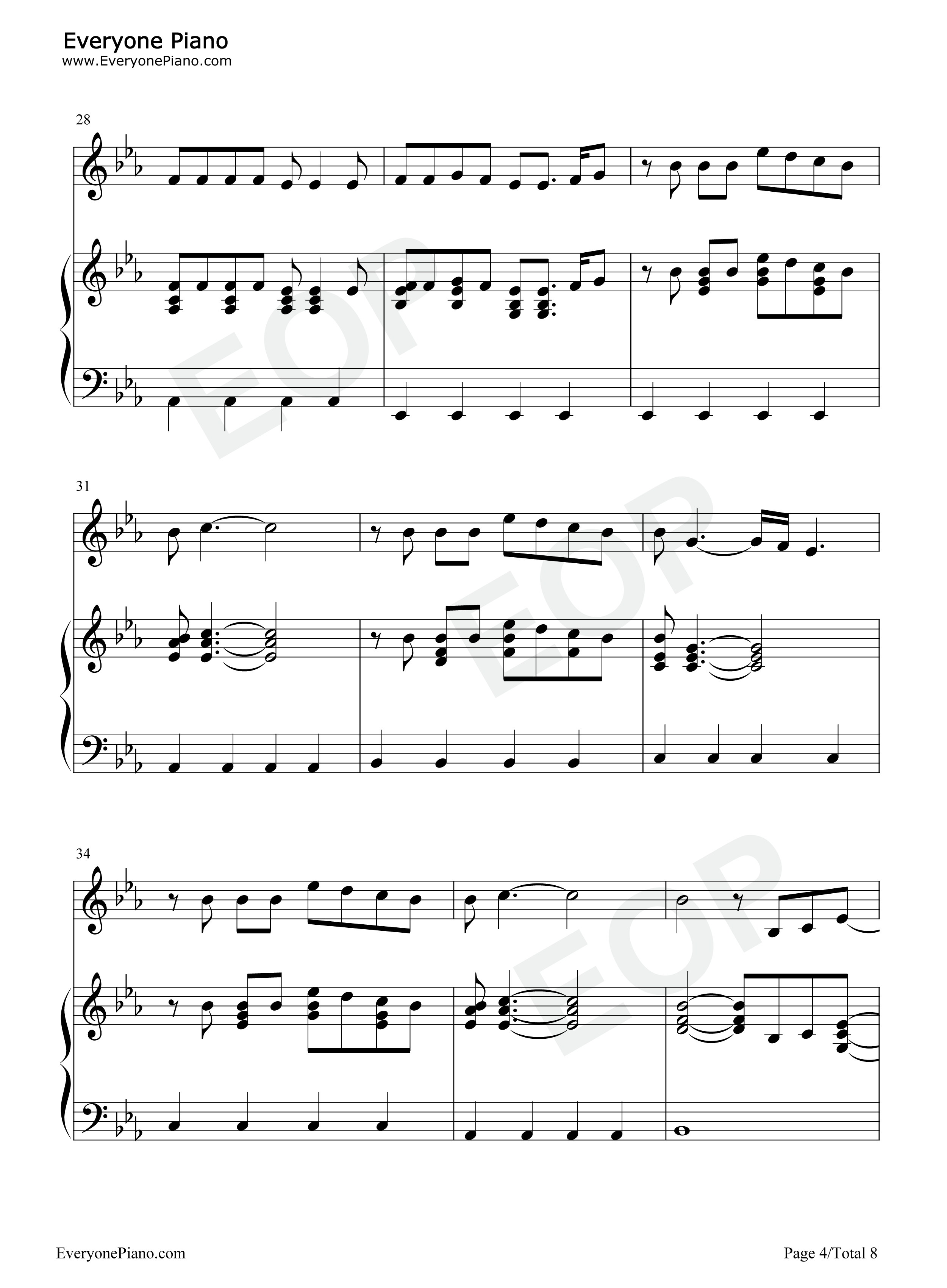 In the Mirror钢琴谱-Demi Lovato4