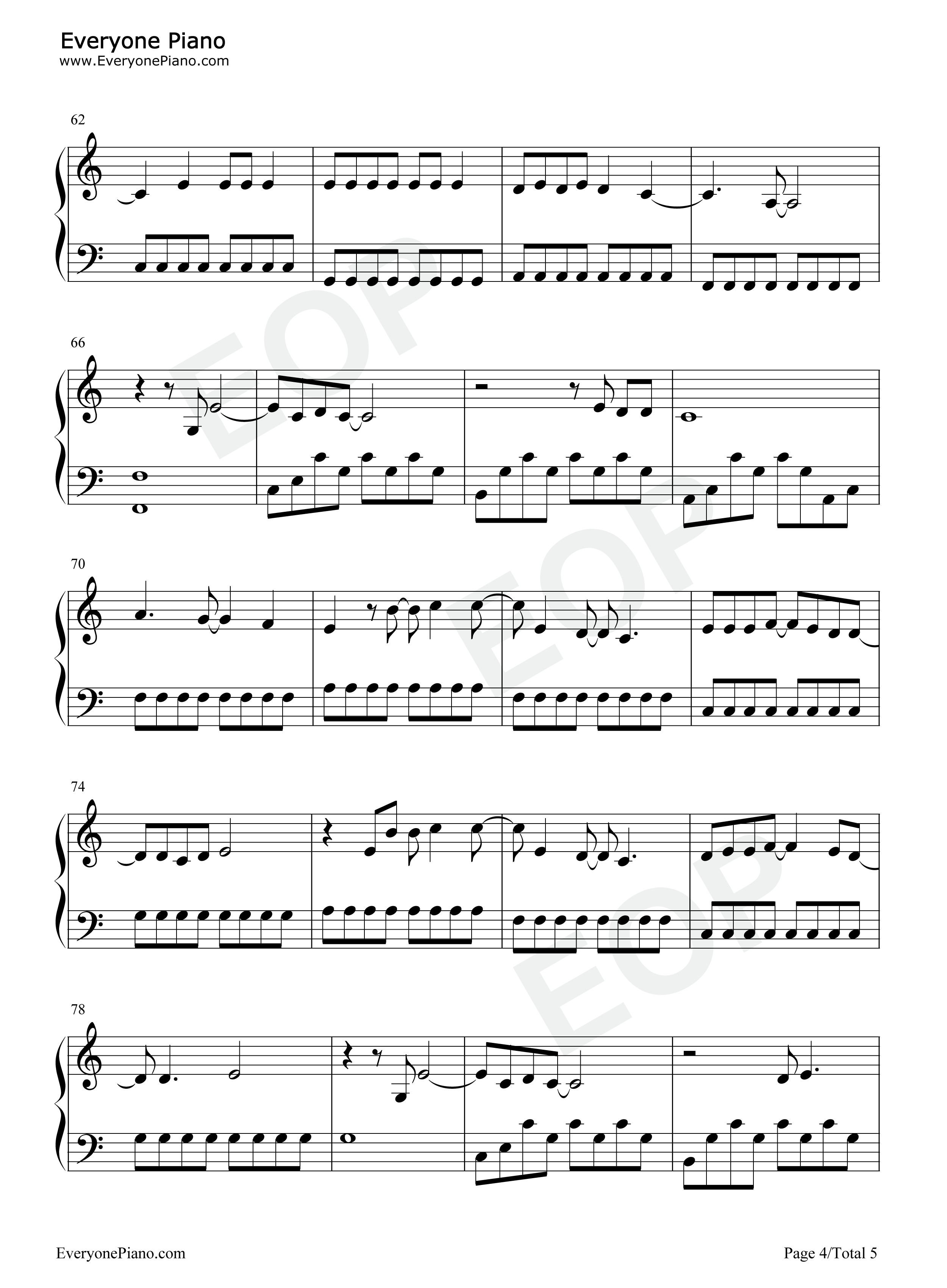 We Were Happy钢琴谱-Taylor Swift4