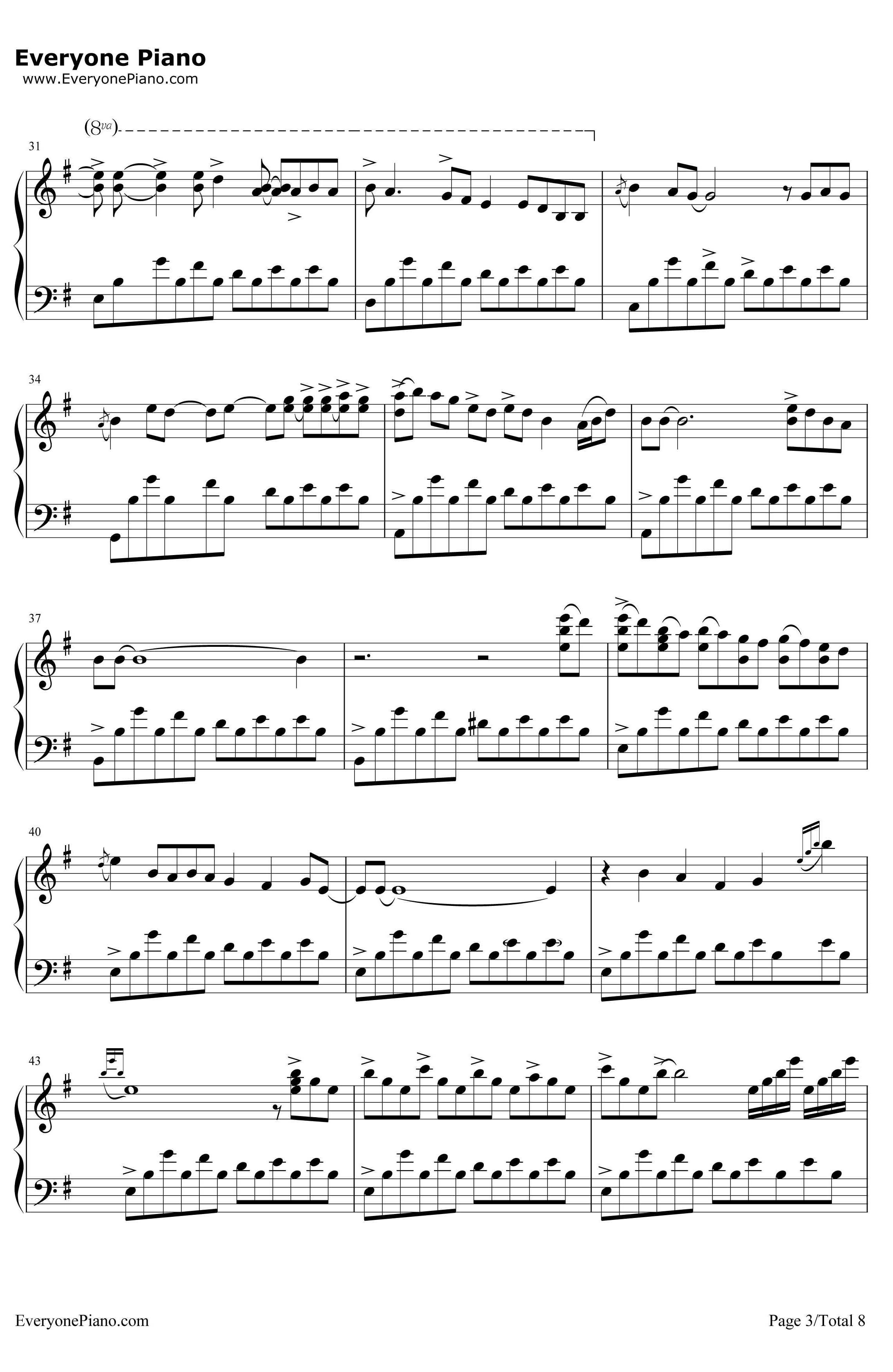 FebruarySea二月海钢琴谱-GeorgeWinston-《WinterIntoSpring》GeorgeWinston3