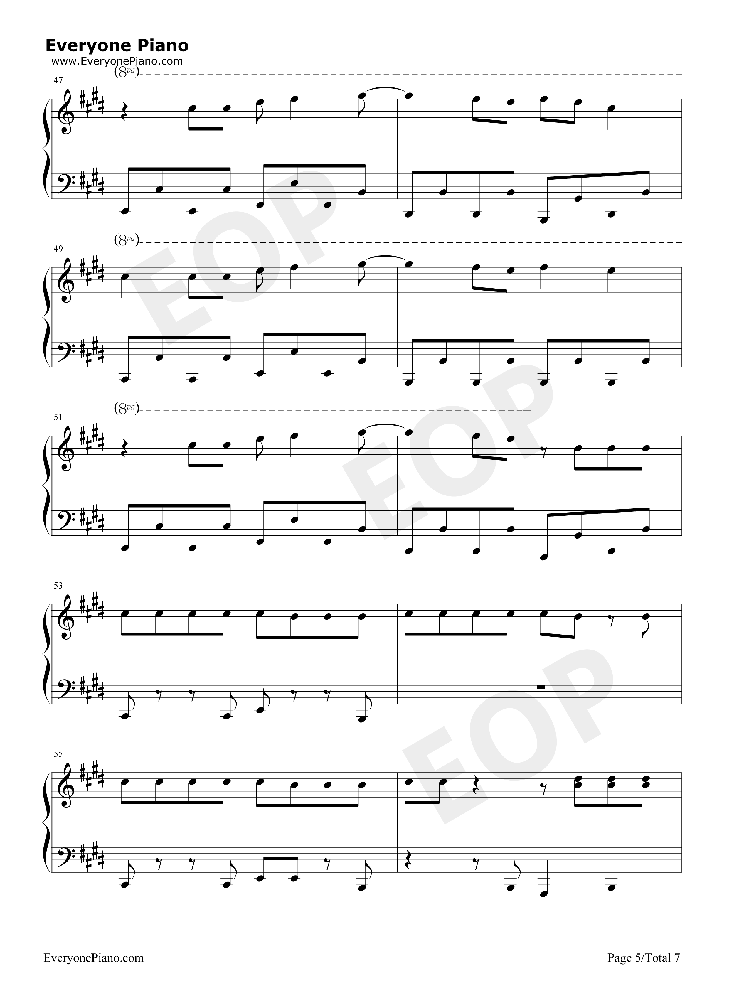 Sucker钢琴谱-Jonas Brothers5