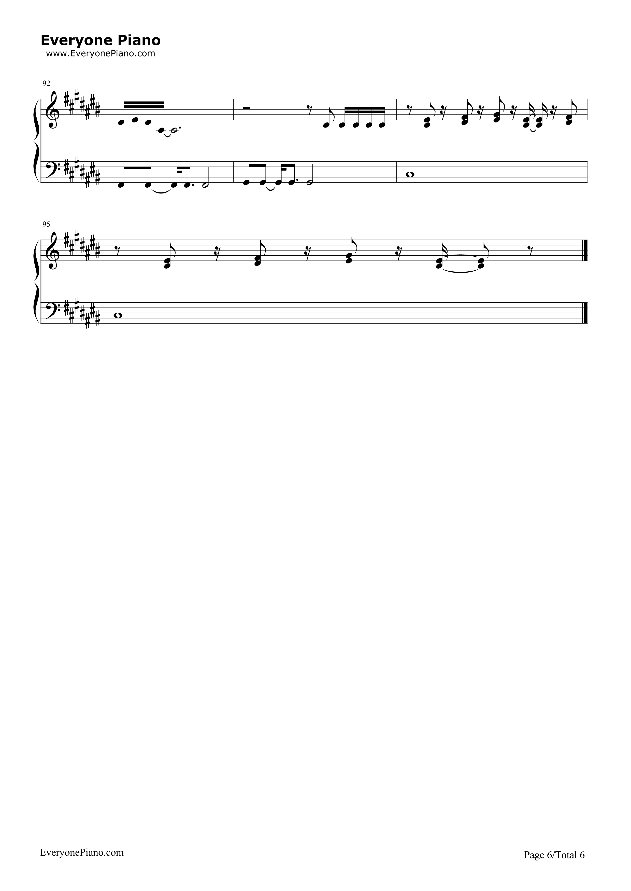 Still Falling For You钢琴谱-Ellie Goulding6