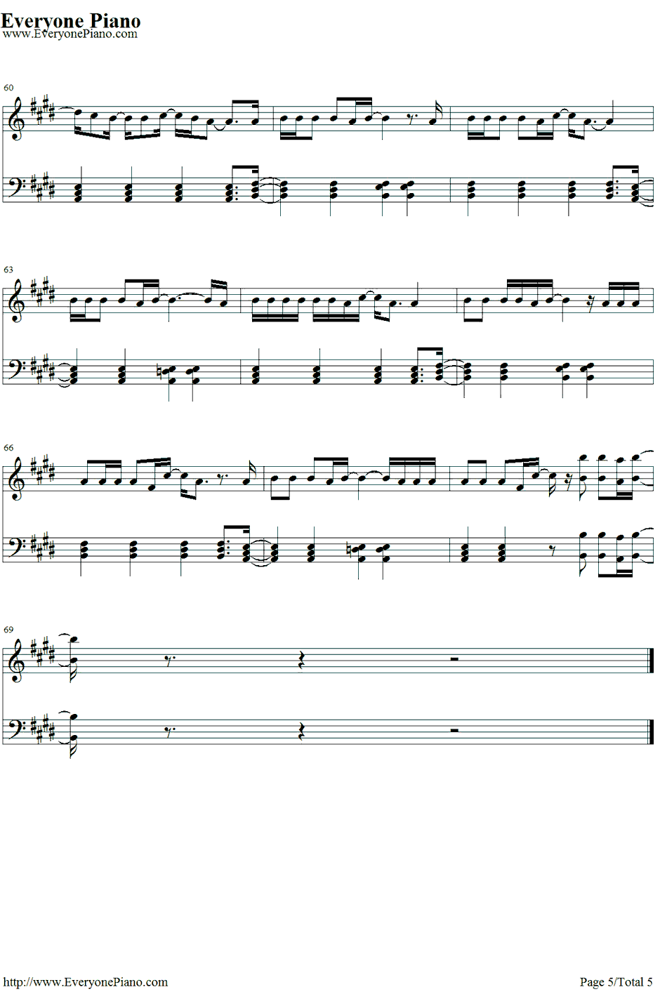Take Back The Night钢琴谱-JustinTimberlake5