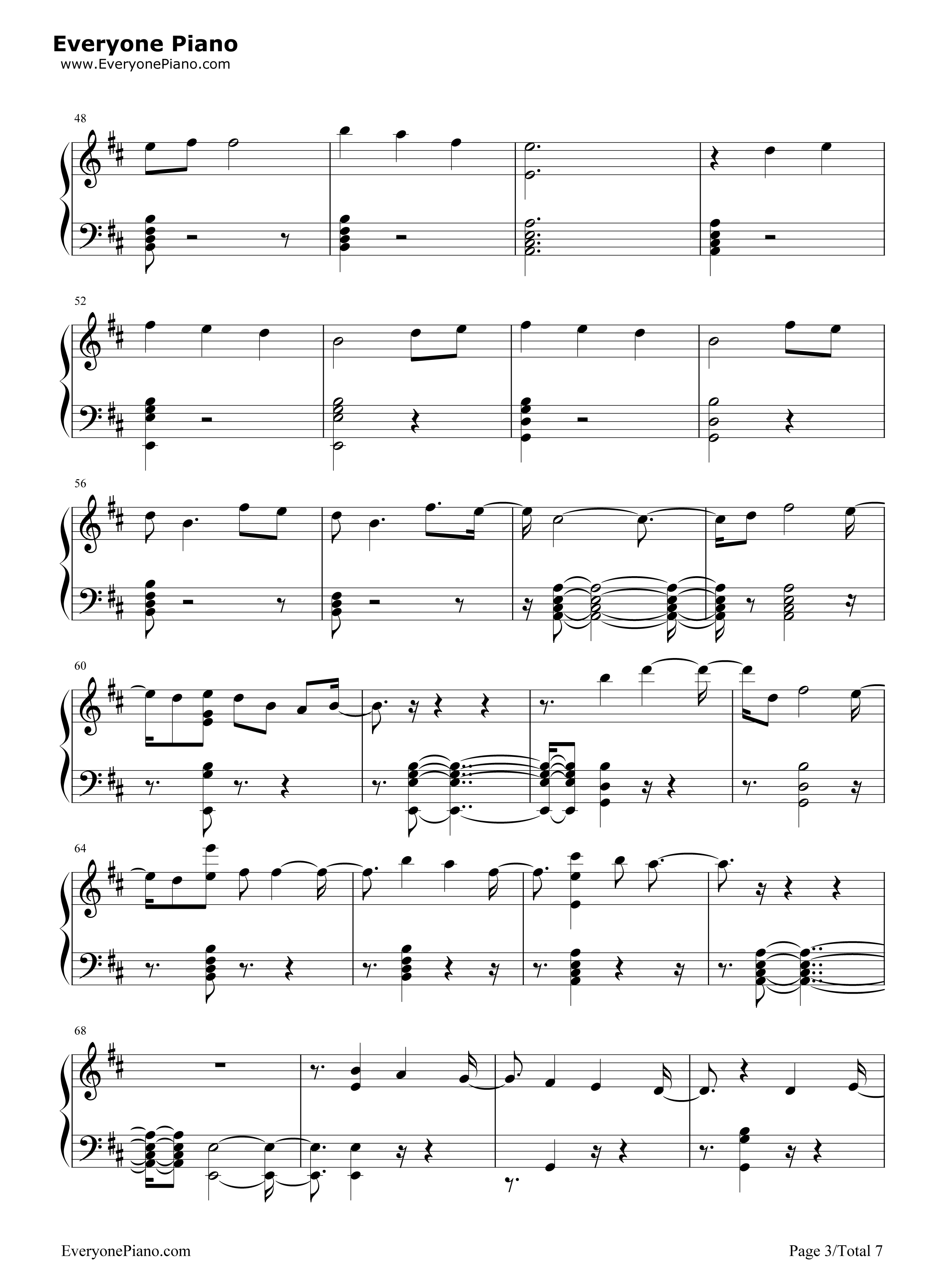 One Woman Man钢琴谱-John Legend3