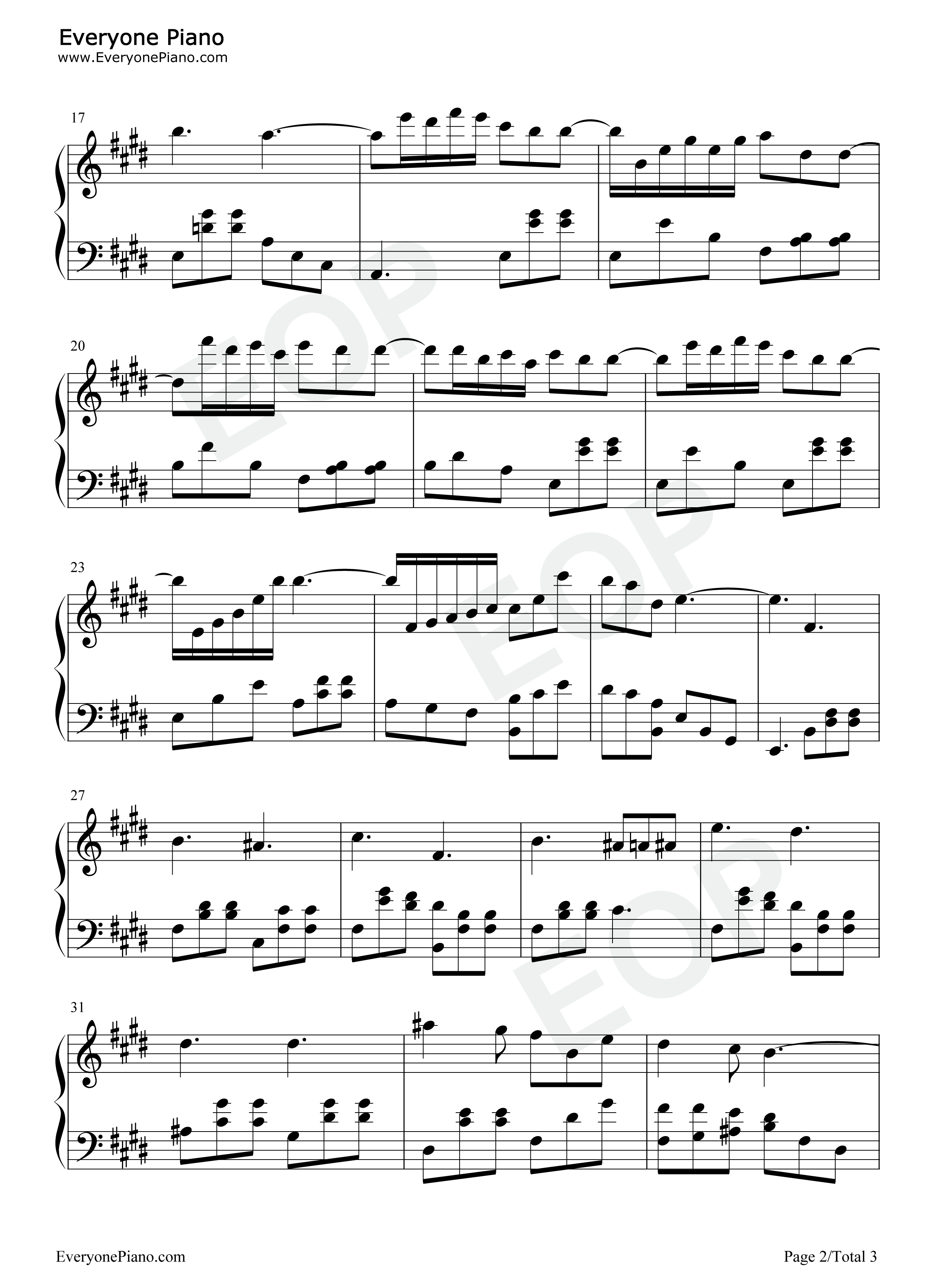 Gran Vals钢琴谱-Francisco Tárrega2