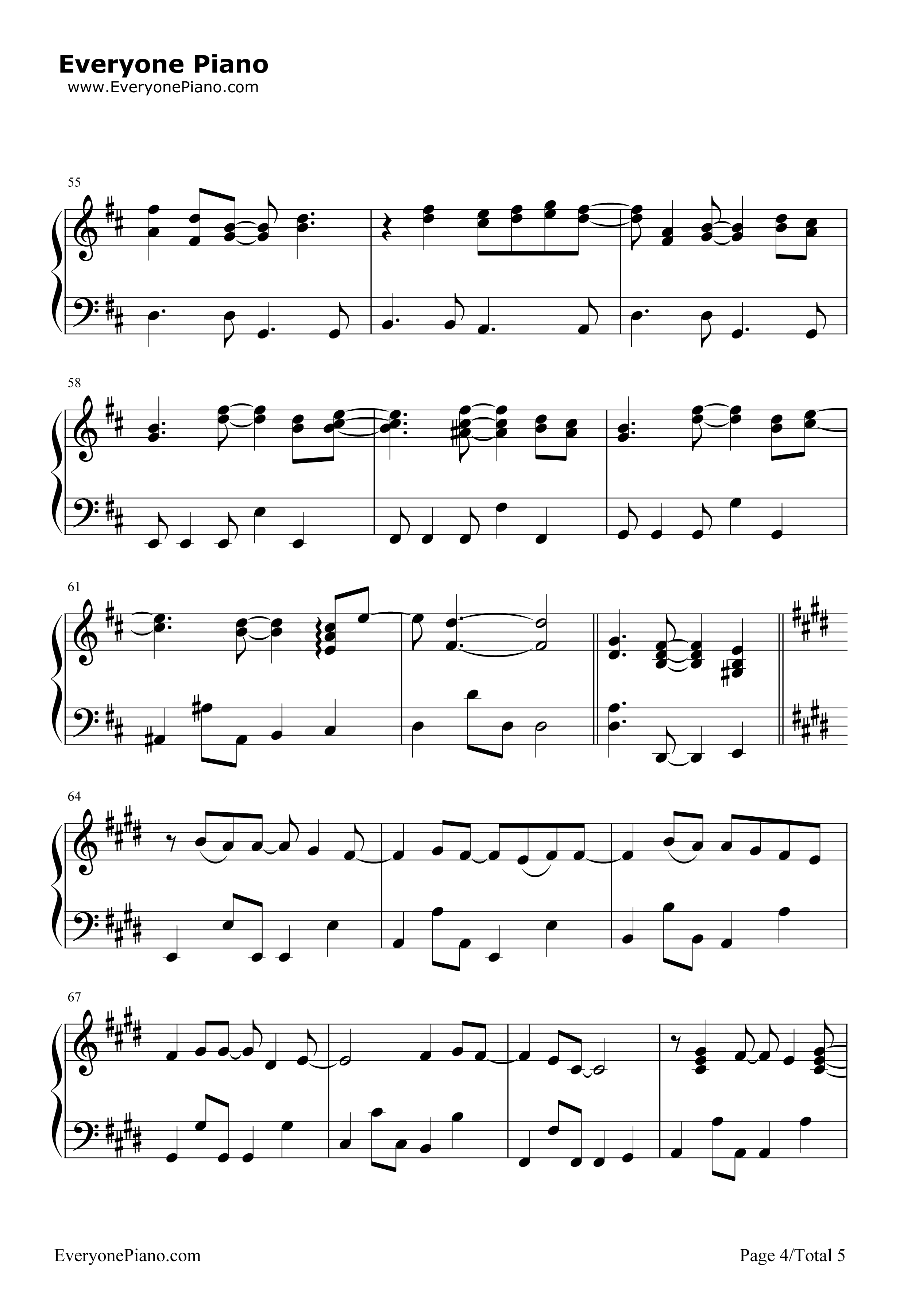 Shape of My Heart钢琴谱-Backstreet Boys4