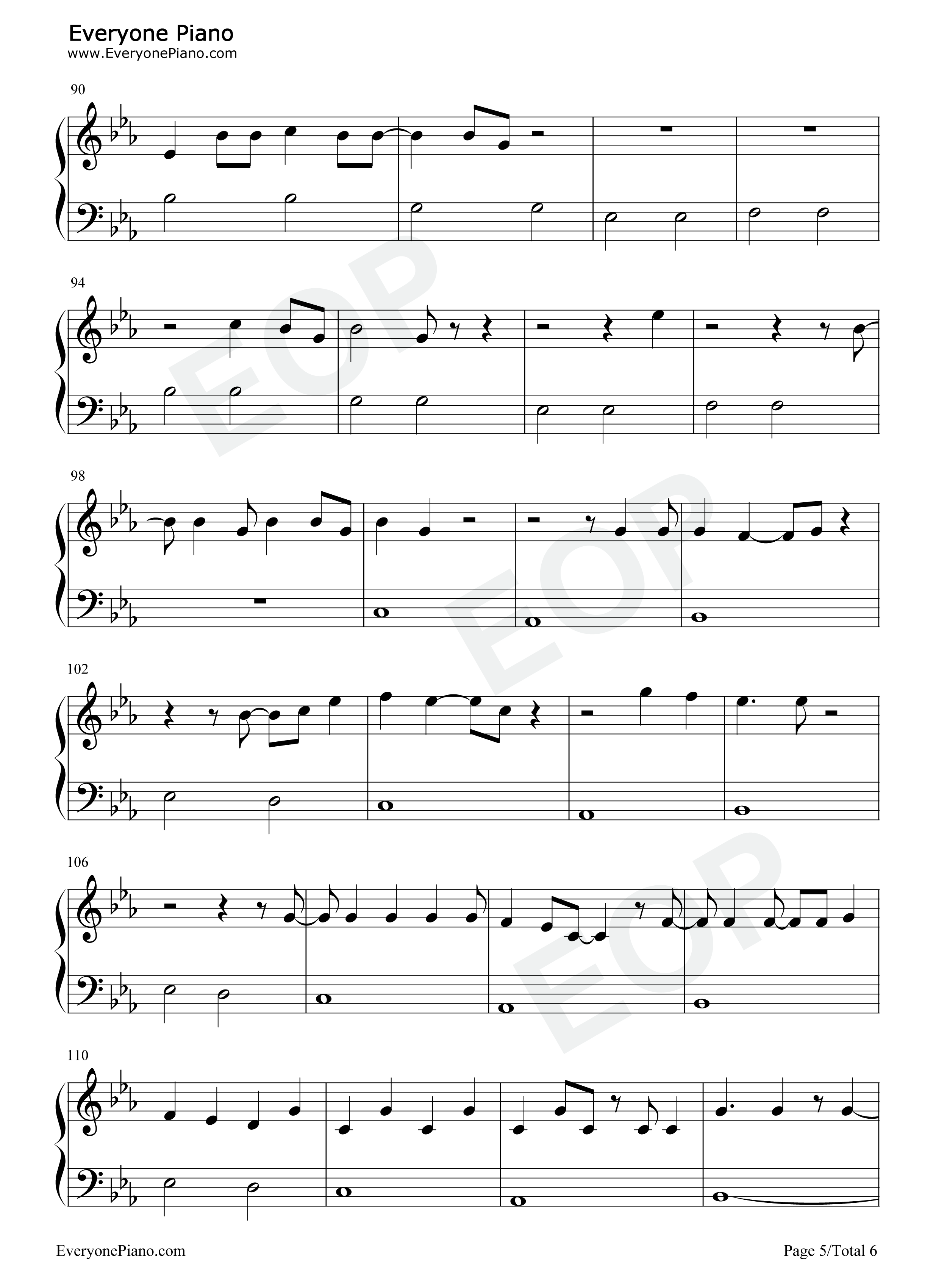 Underdog钢琴谱-Alicia Keys5