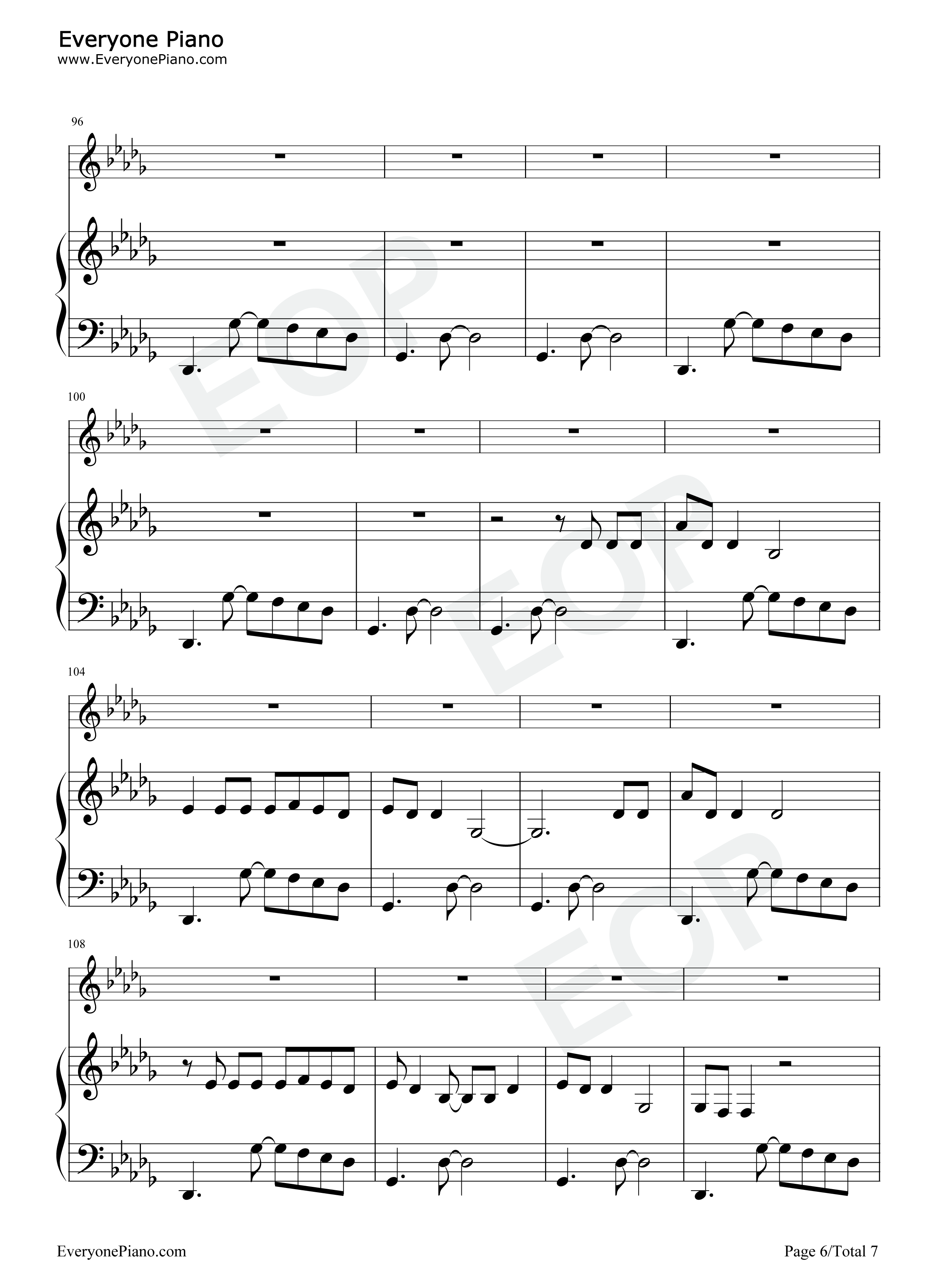 Evermore钢琴谱-Taylor Swift Bon Iver6