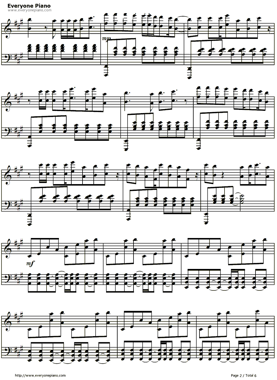 For the First Time钢琴谱-TheScript-2