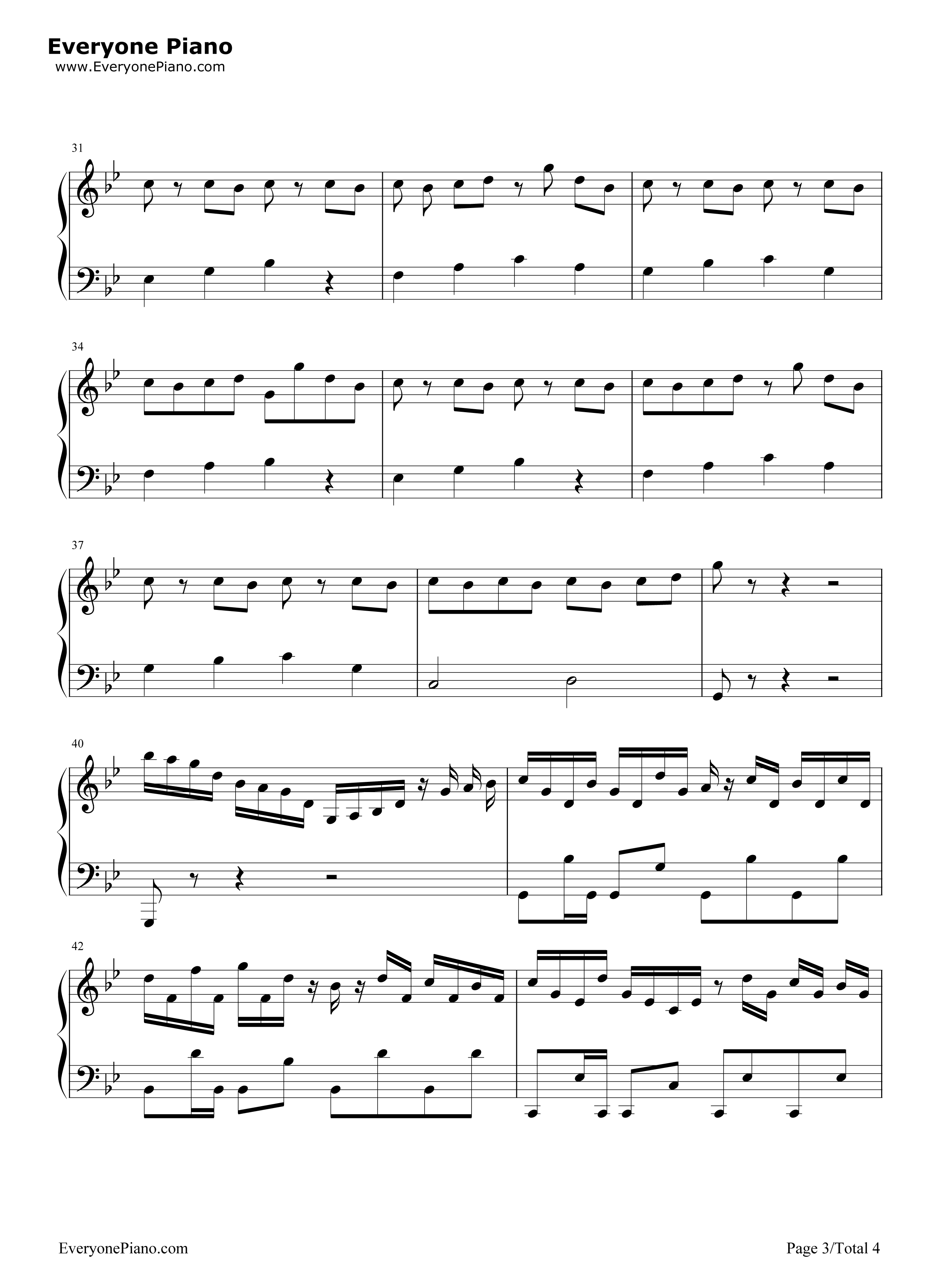 九九八十一与权御天下改编曲钢琴谱-乐正绫 洛天依3
