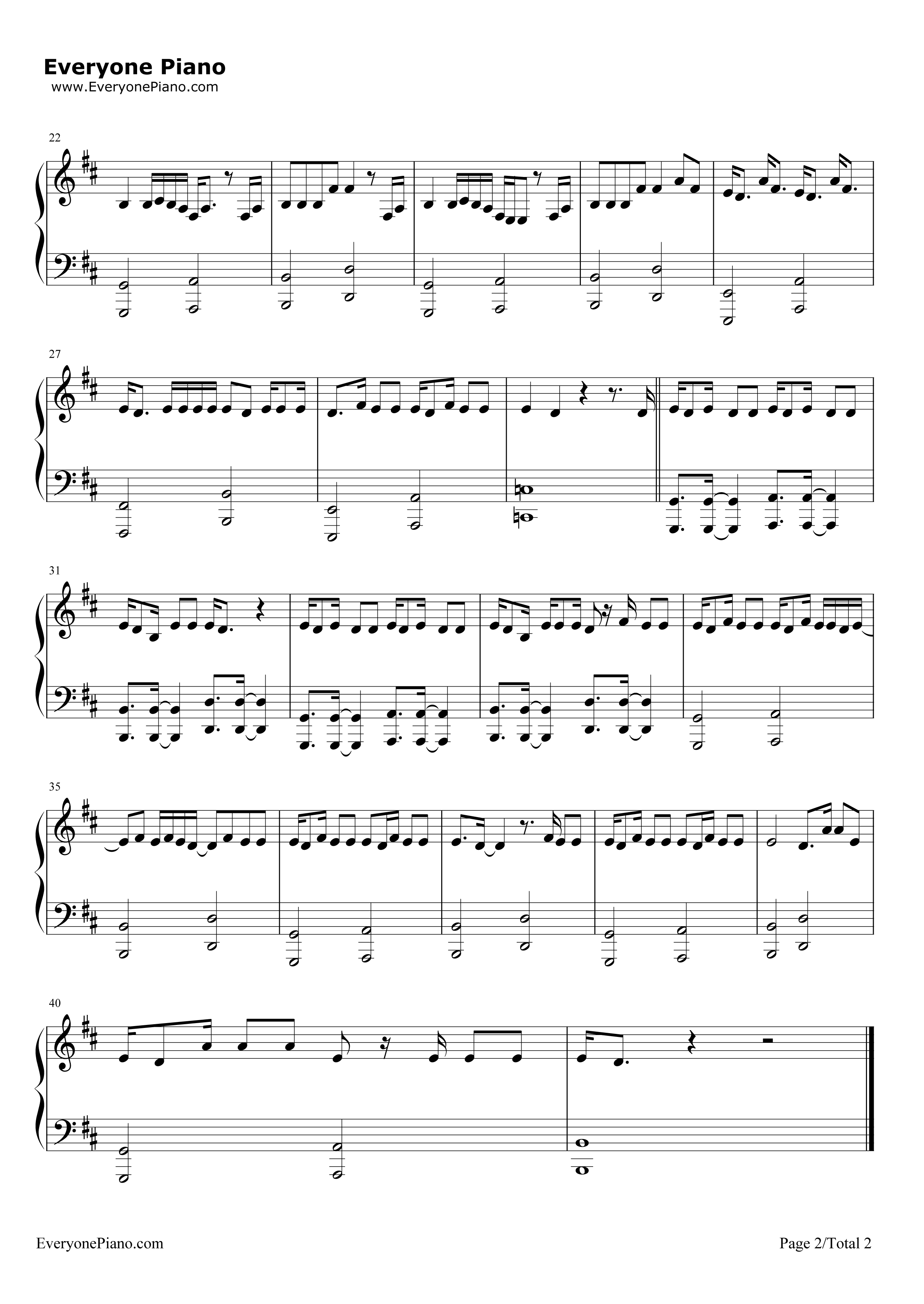 Young and Beautiful钢琴谱-Lana Del Rey2