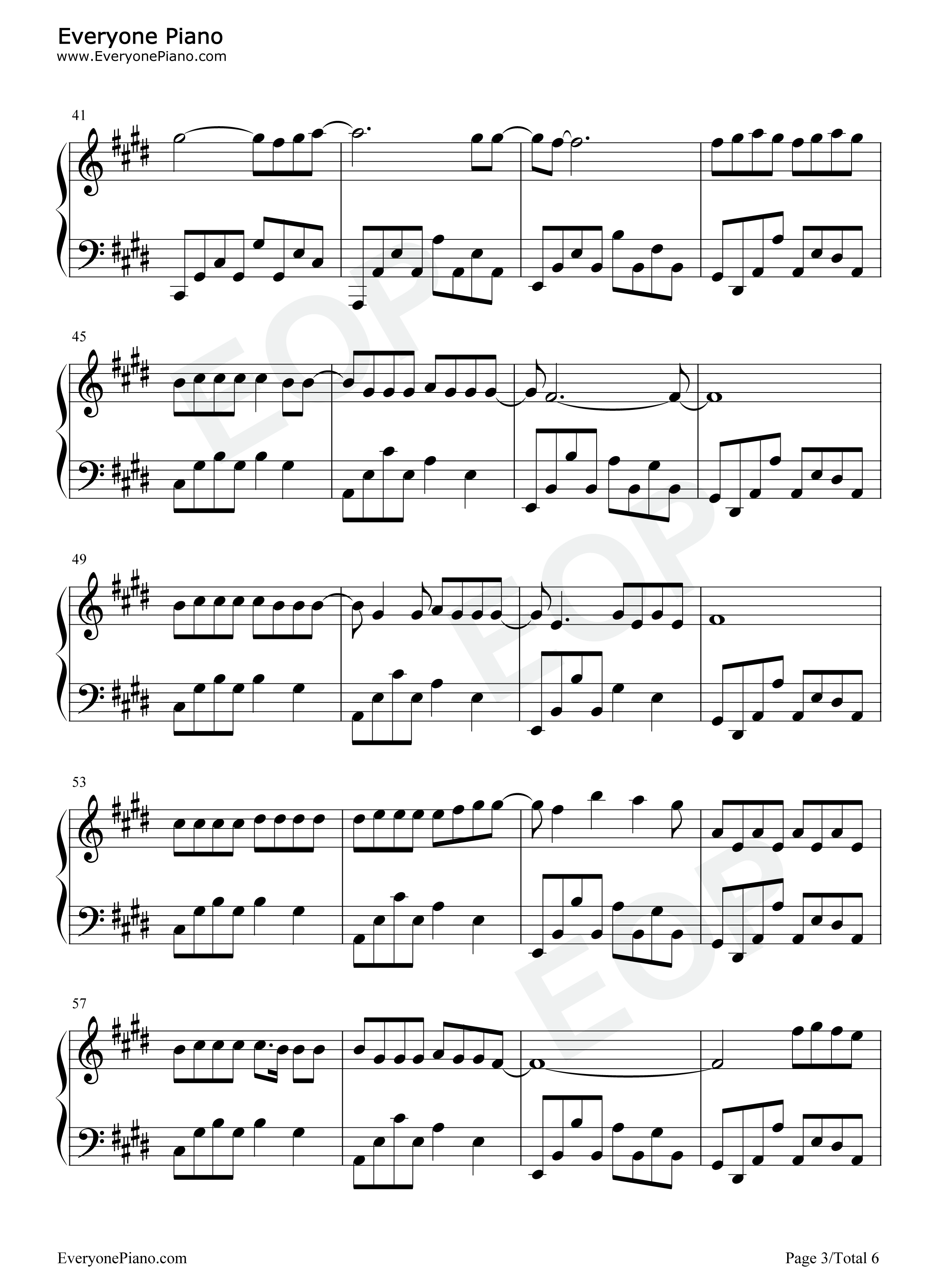 Control钢琴谱-Zoe Wees3