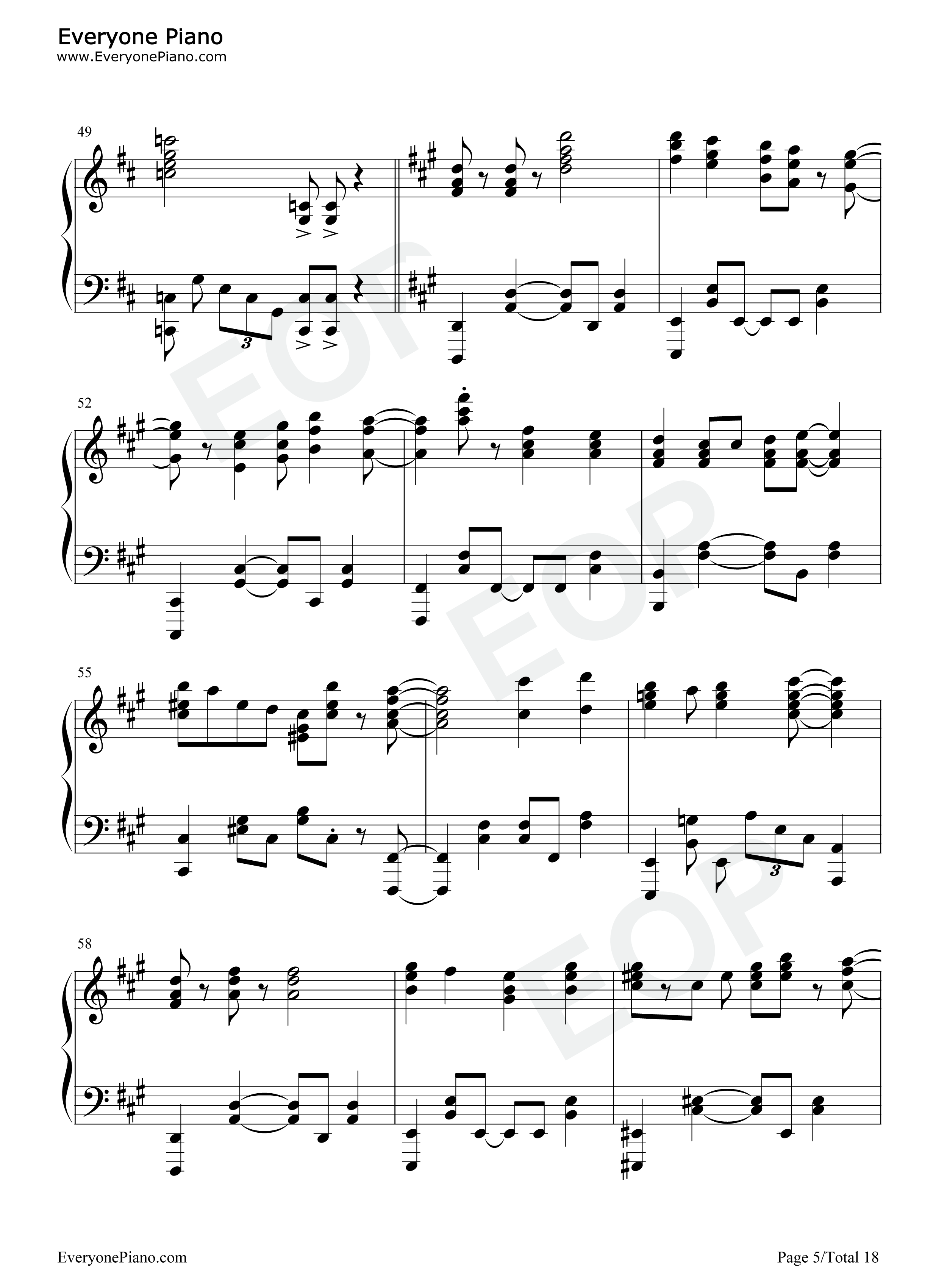 ぐだふわエブリデー钢琴谱-悠木碧5
