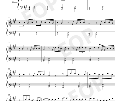 La Cintura钢琴谱-Alvaro Soler