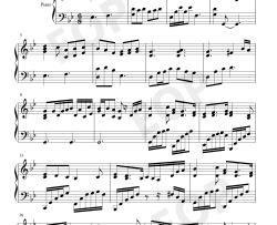 璀璨天空中的寂静（輝く空の静寂には）钢琴谱-Kalafina