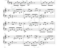 百万玫瑰花钢琴谱-Raimonds Pauls Alla Pugacheva