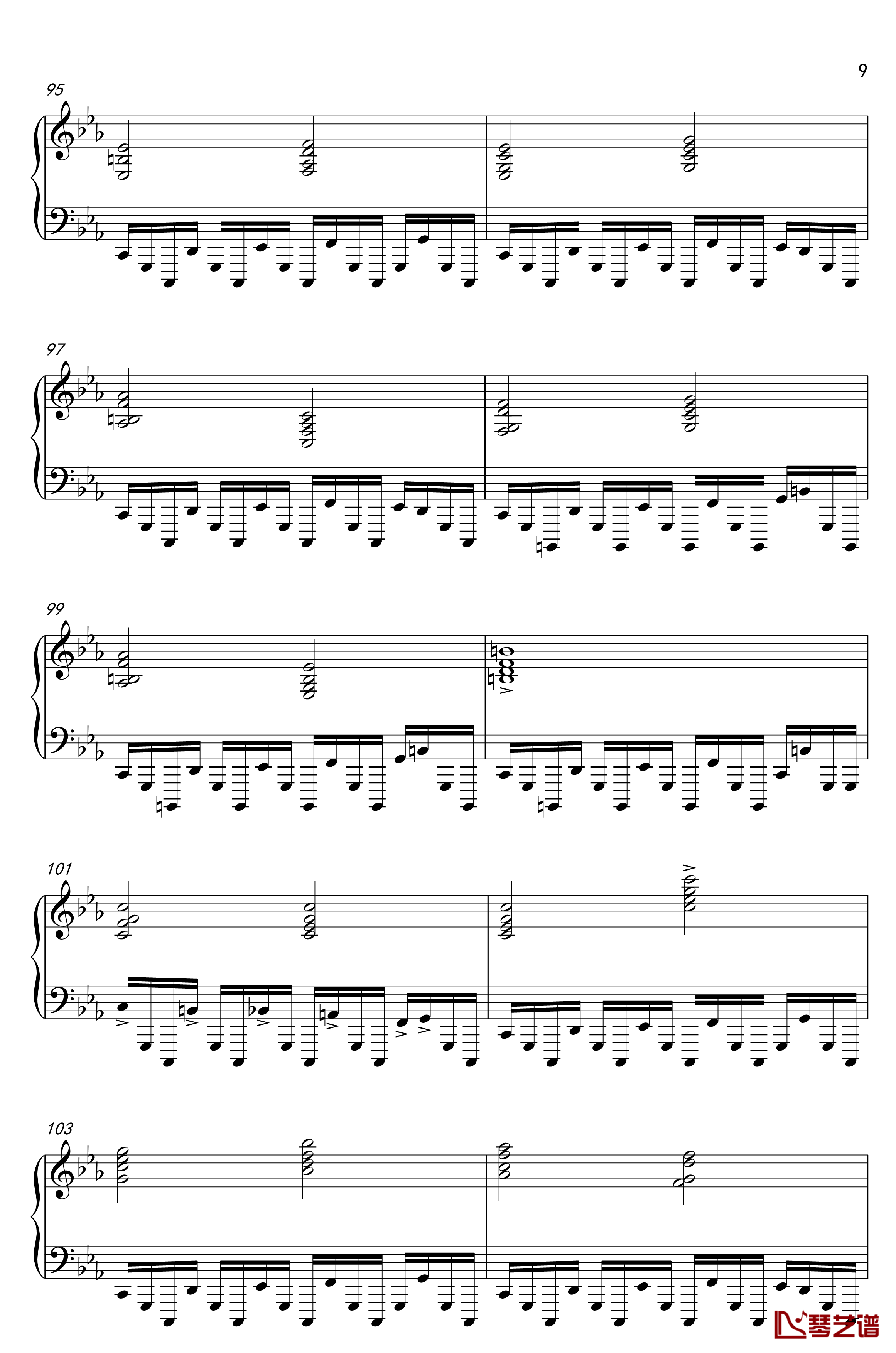 康纳主题曲钢琴谱-底特律：成为人类9