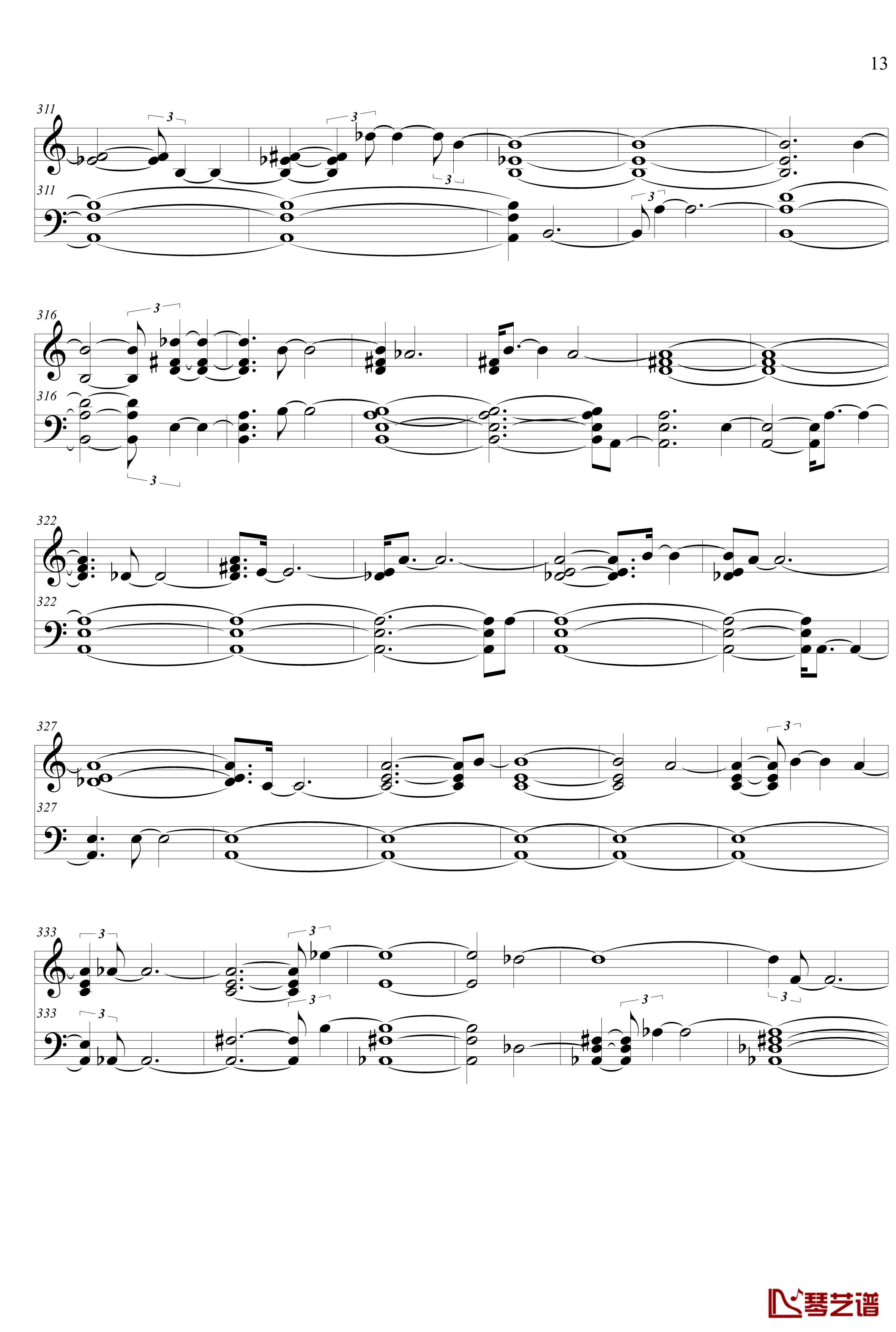 白色相簿2 OST钢琴谱-心はいつもあなたのそばに Piano ver. 修正版13