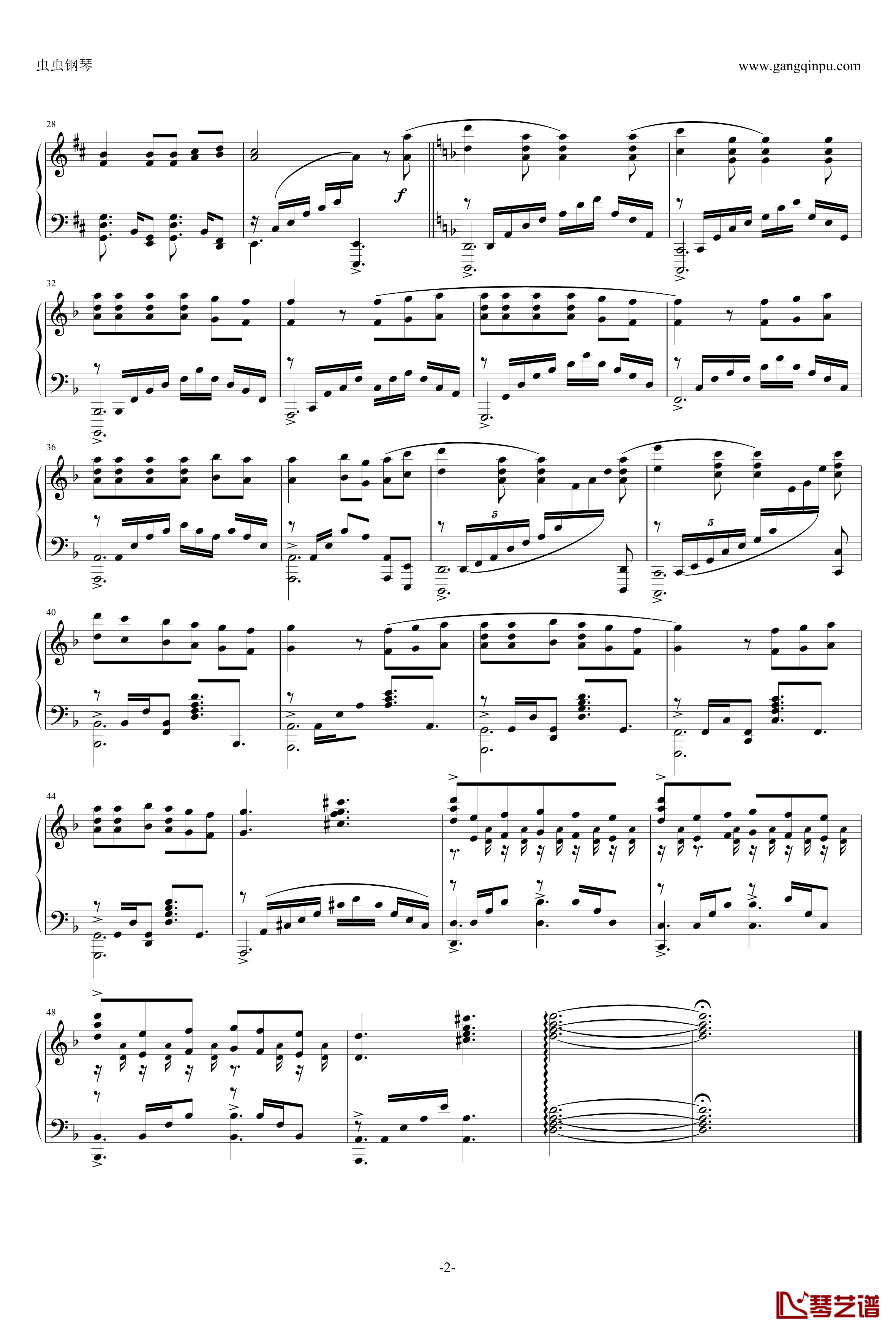 Unity钢琴谱-【GOSICK】ED 22
