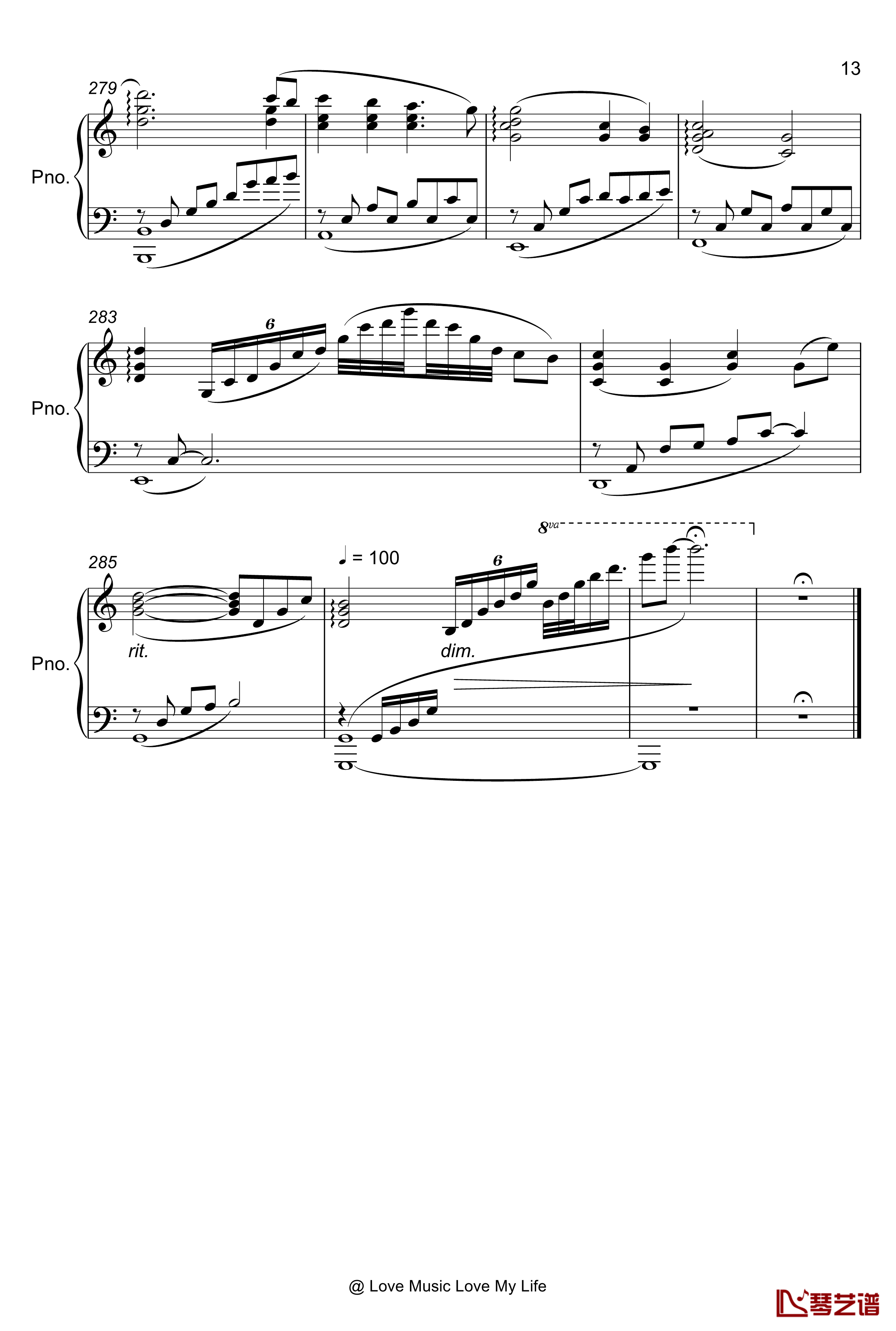  Medley-Love Live!钢琴谱-&amp;apos;s BGM13
