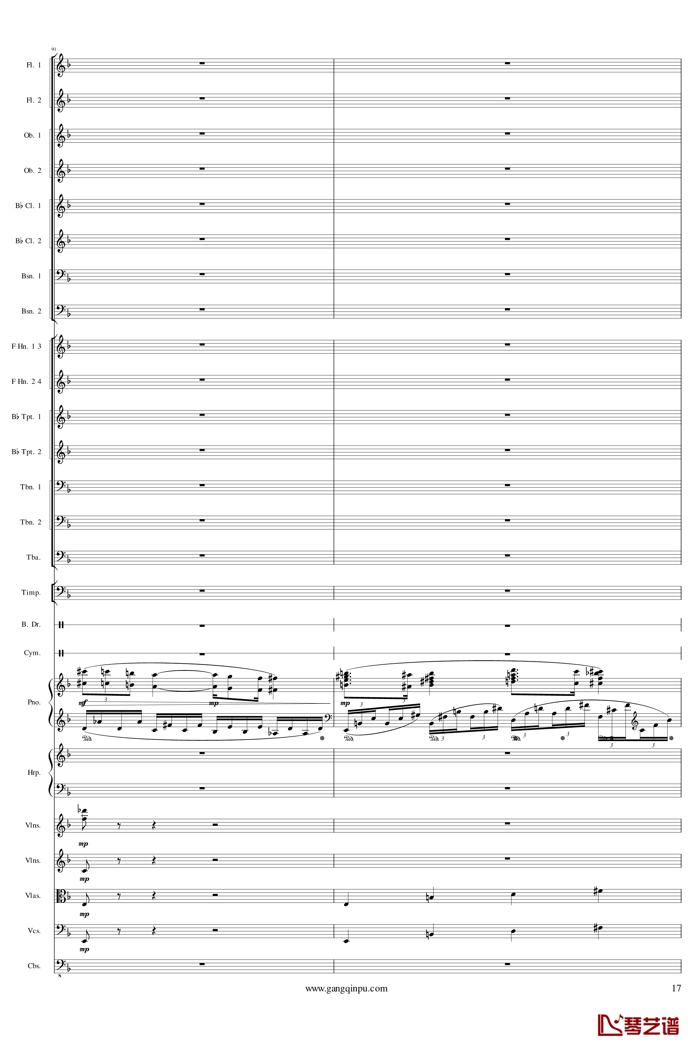 Piano Concerto No.6 in sharp F Minor Op.57 II钢琴谱-一个球17