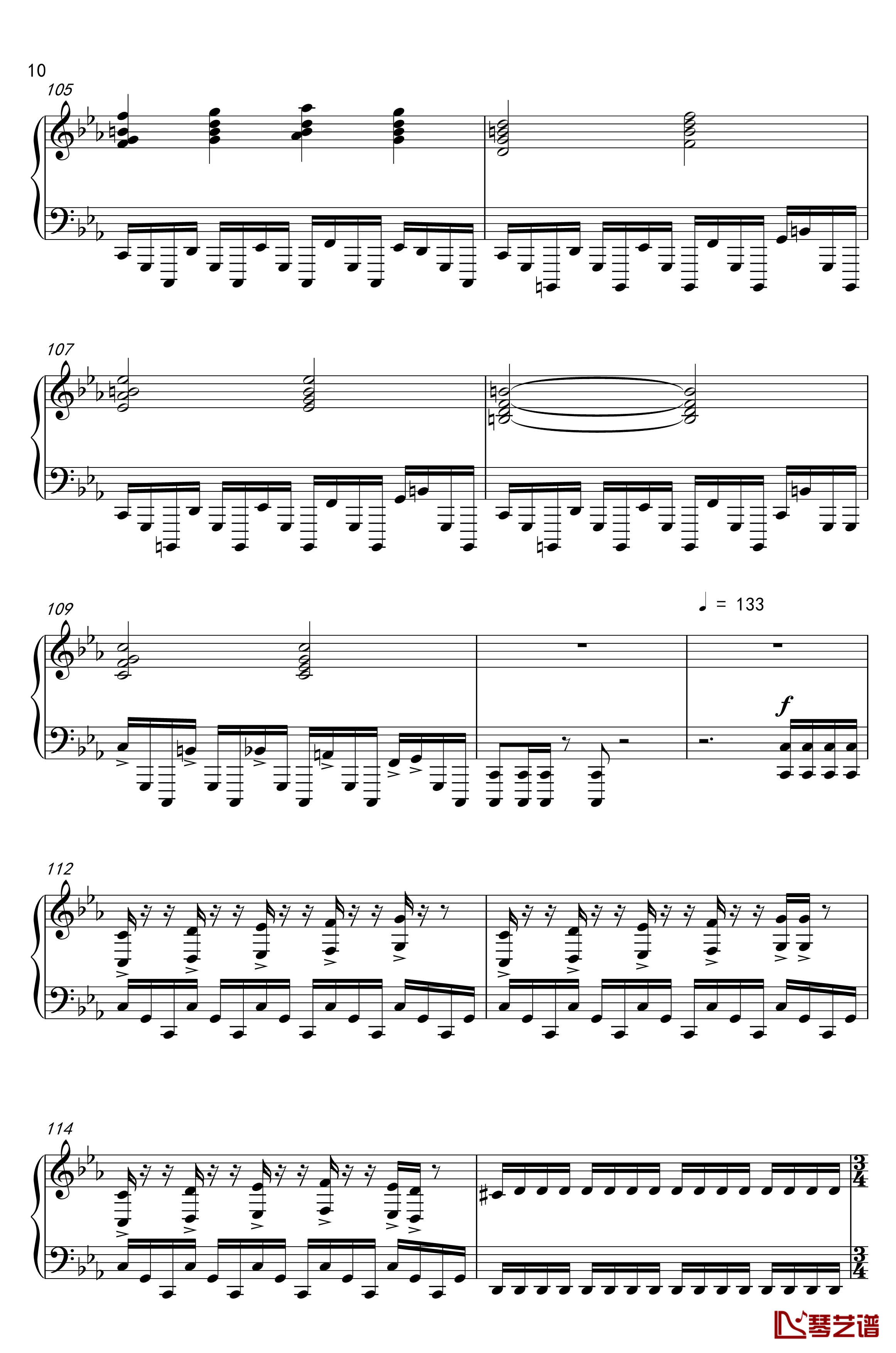 康纳主题曲钢琴谱-底特律：成为人类10