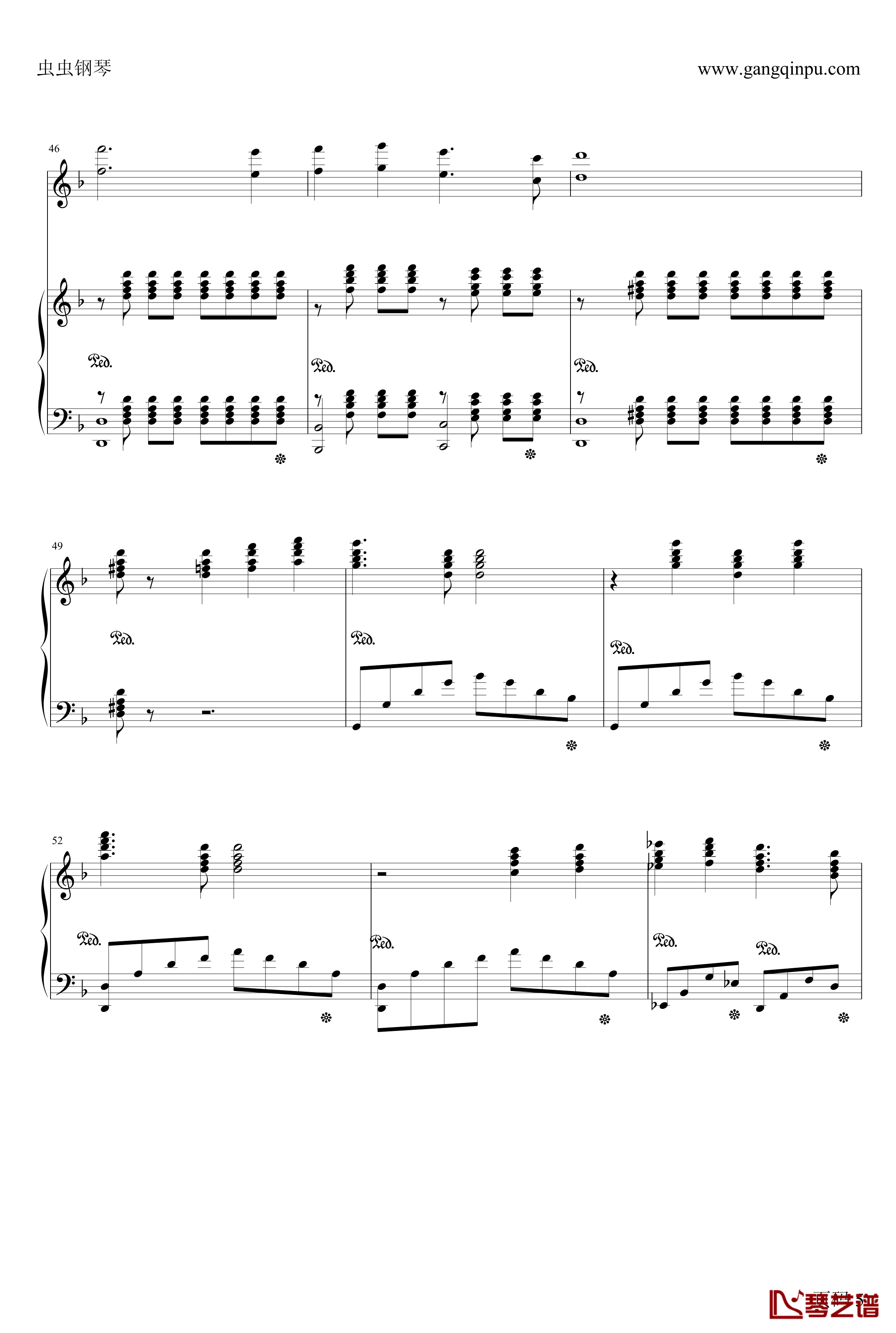 出埃及记钢琴谱-华丽版-马克西姆-Maksim·Mrvica5