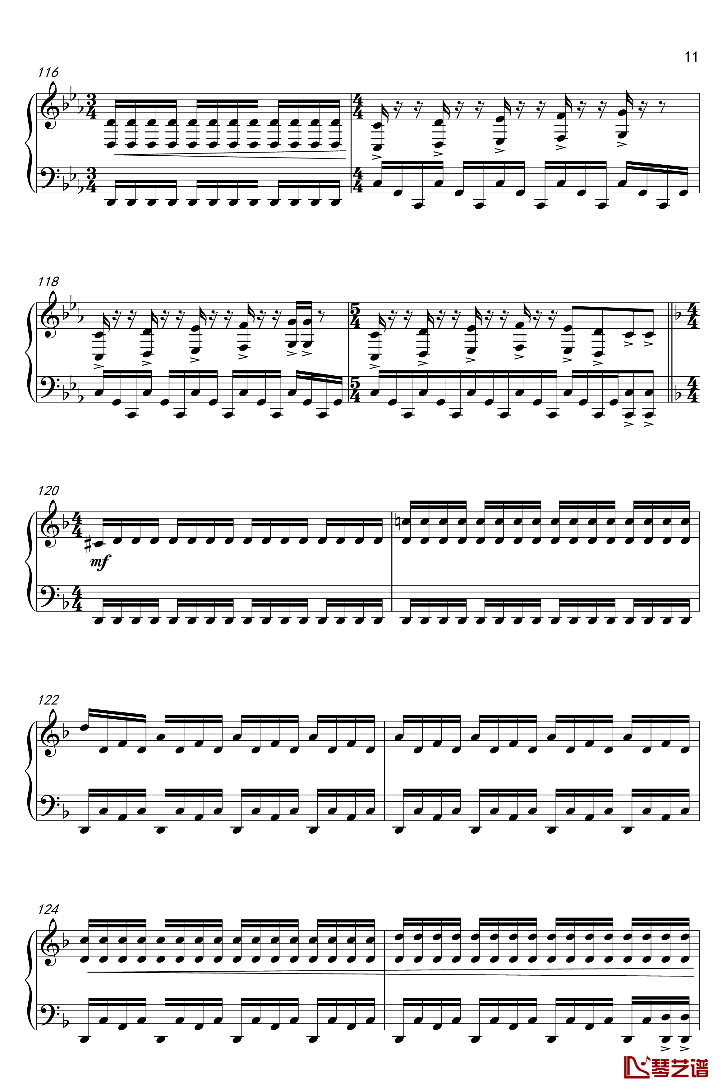 康纳主题曲钢琴谱-底特律：成为人类11