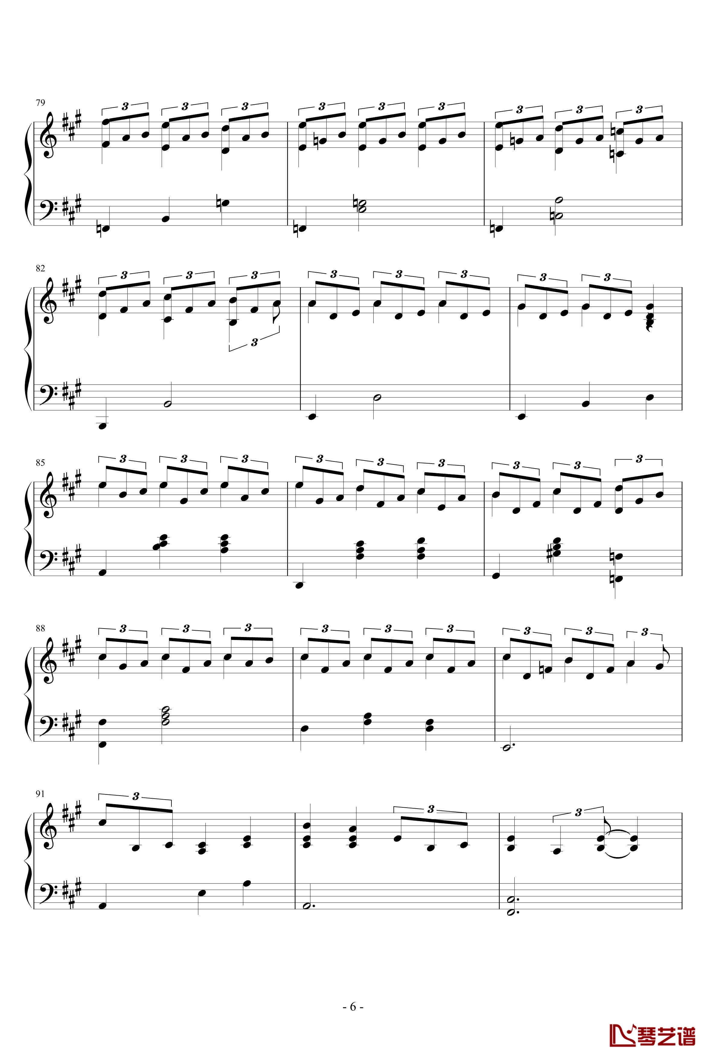 Sunday钢琴谱-joe hisaishi6