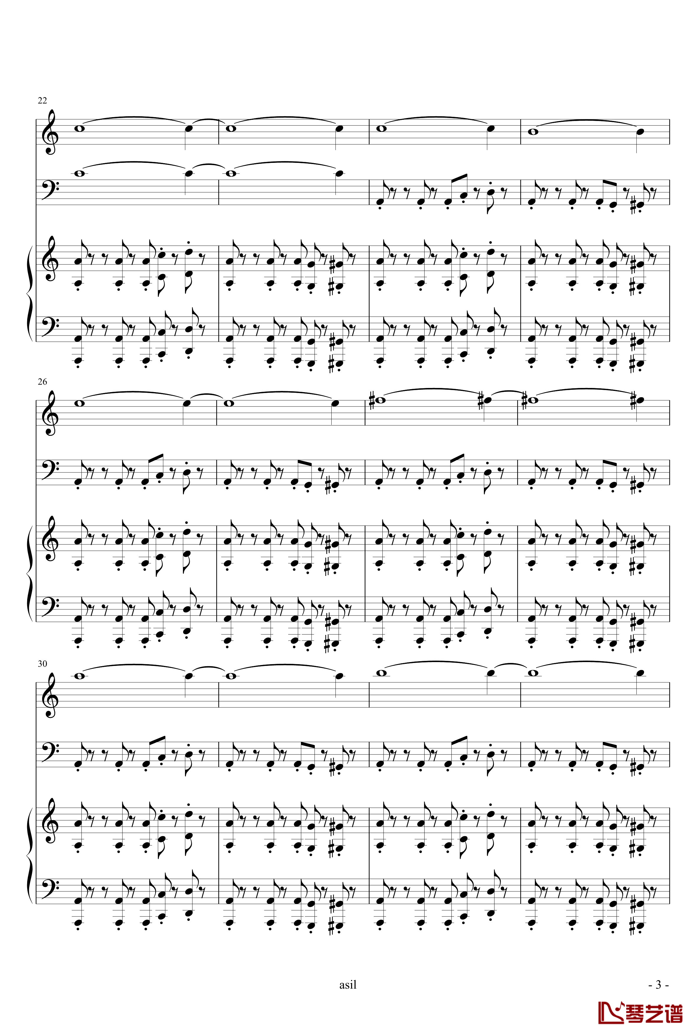 谍中谍钢琴谱-小提琴大提琴钢琴-the Piano Guys3