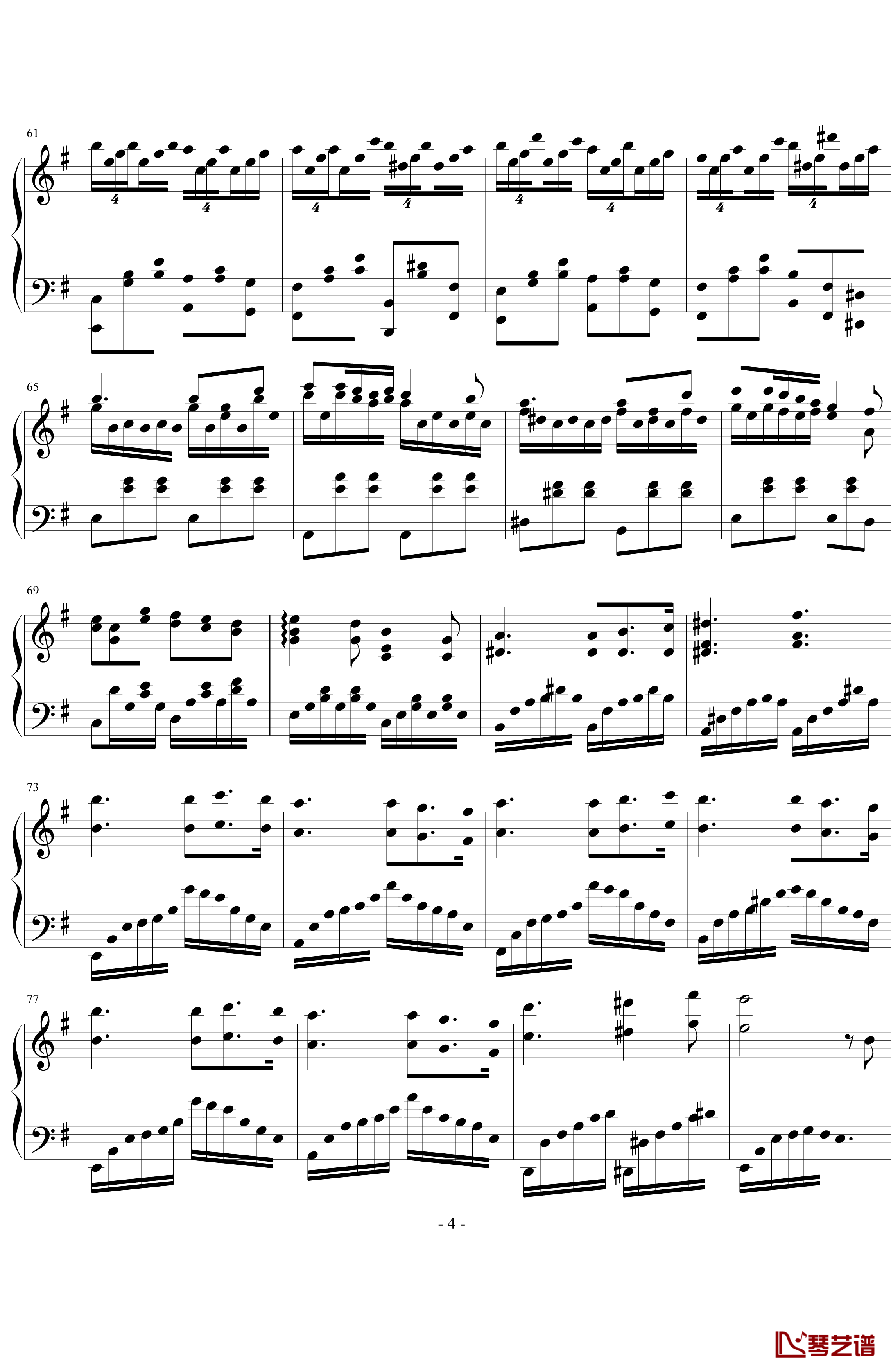 黑蔷薇组曲⒊路灯上的人偶钢琴谱-aqtq3144