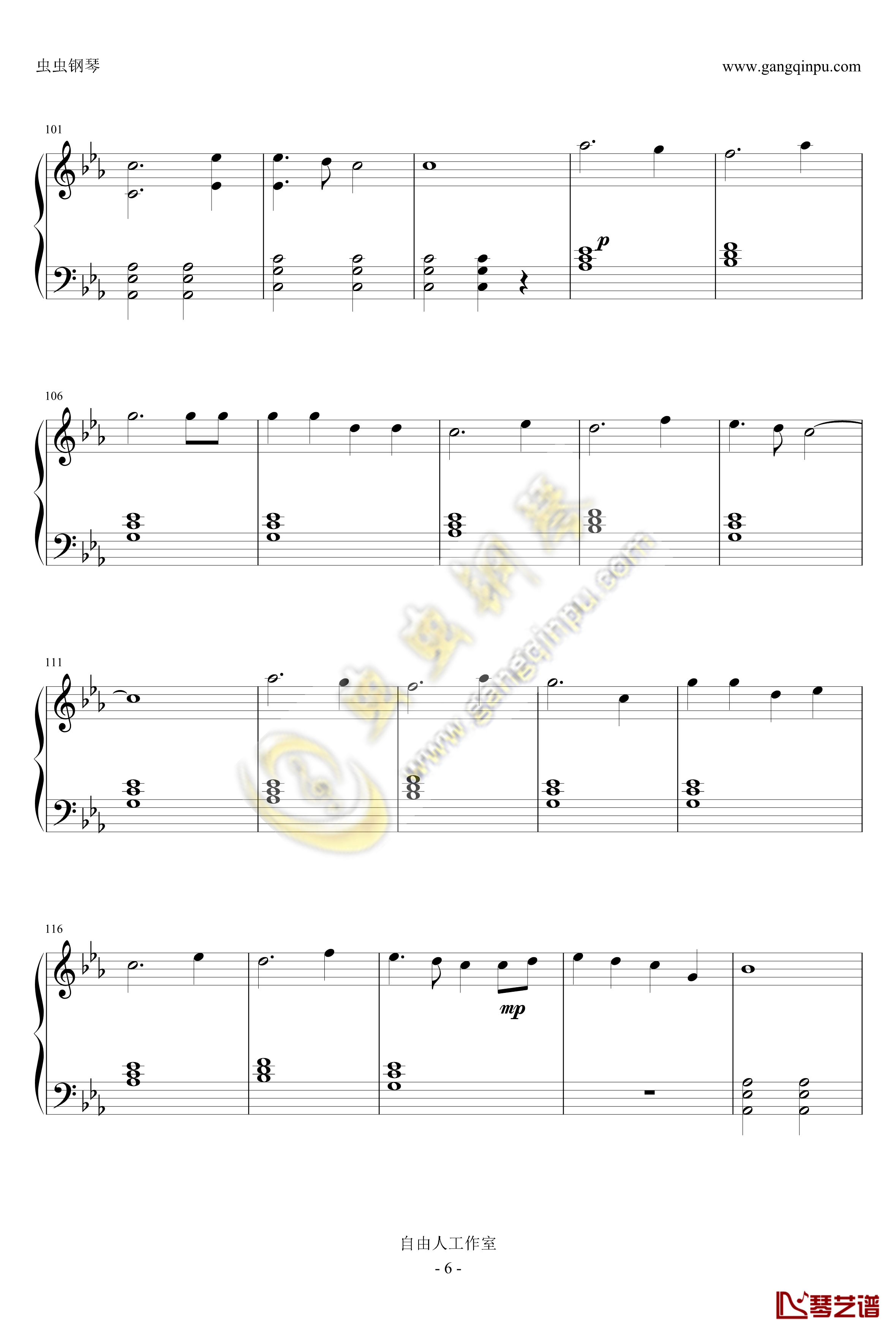 hymn for the weekend钢琴谱-新单-酷玩乐队-酷玩Coldplay6
