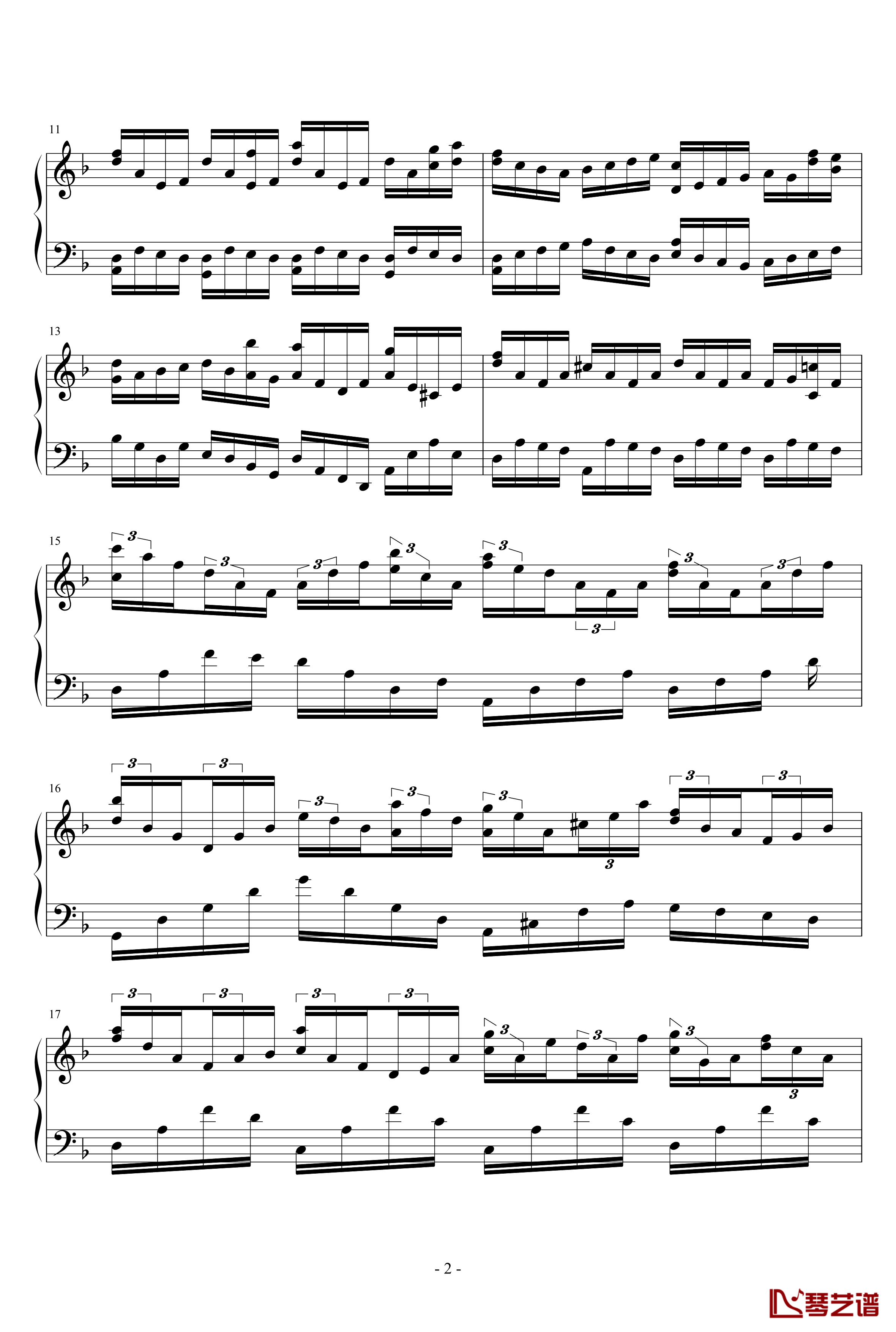 校歌变奏曲10钢琴谱-光阴流逝的一曲-琴欲2