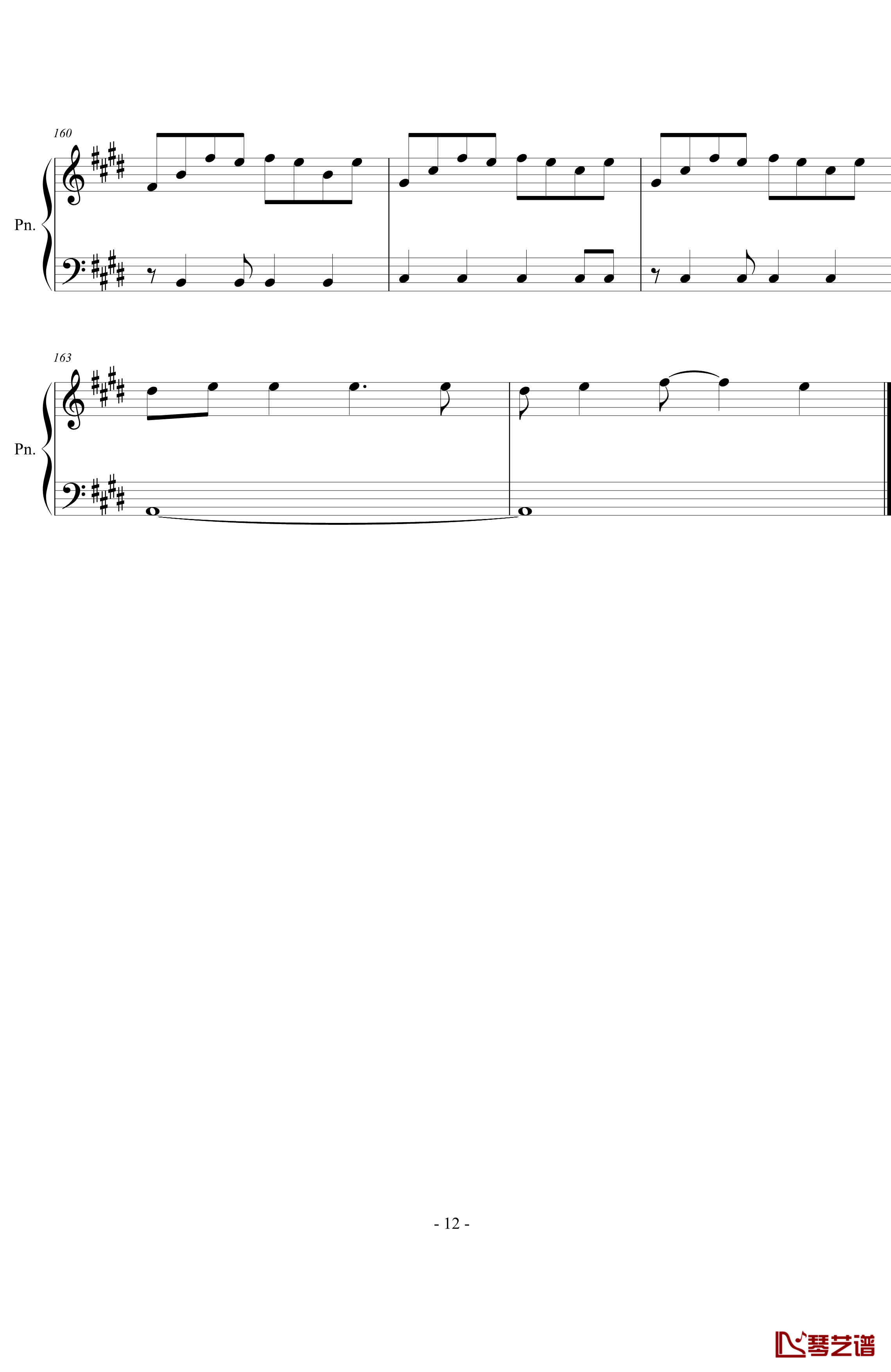 Love Story meets Viva la Vida钢琴谱-钢琴独奏-coldplay12