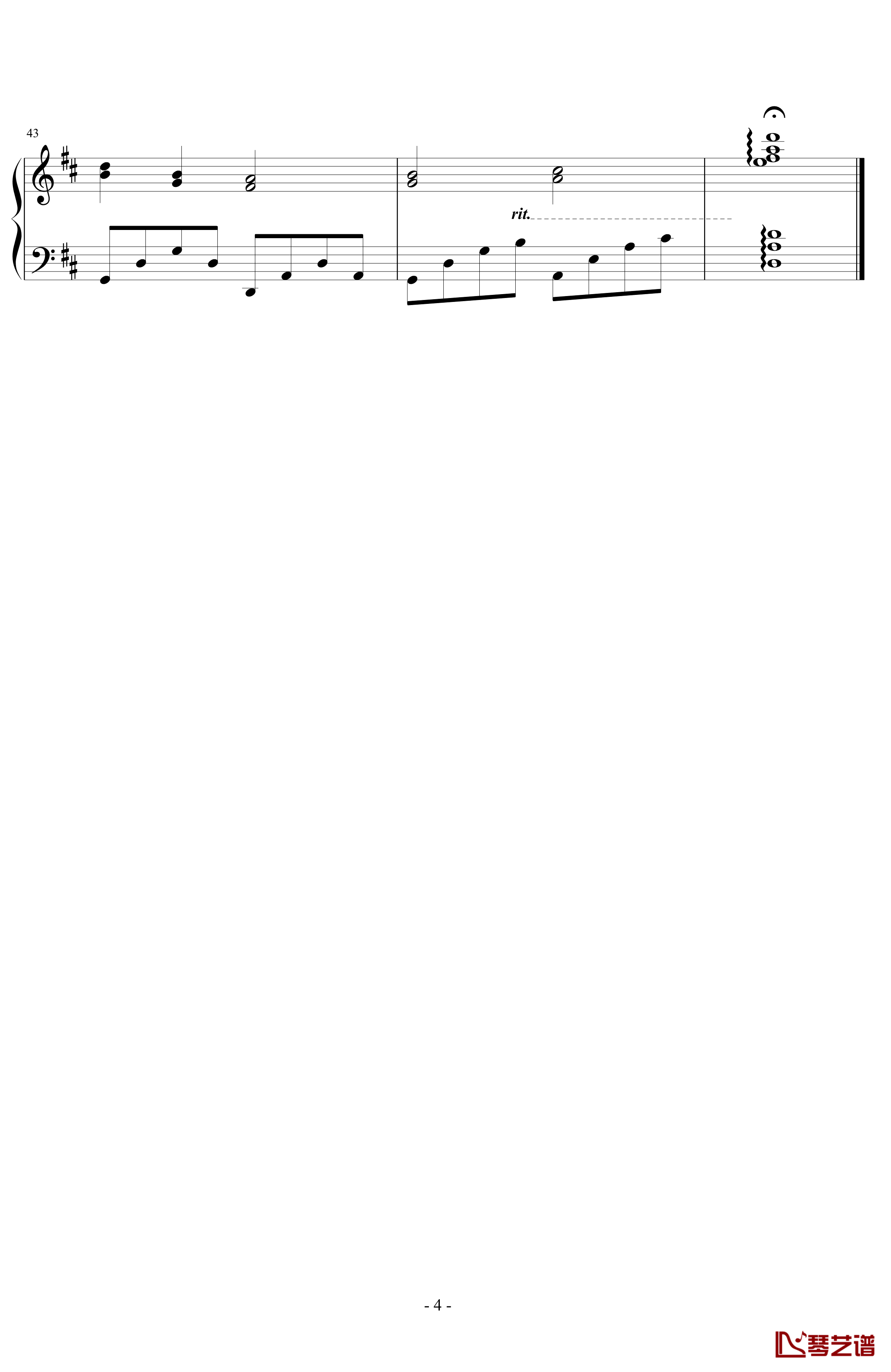 Pachabel's Canon钢琴谱-帕赫贝尔-Pachelbel4