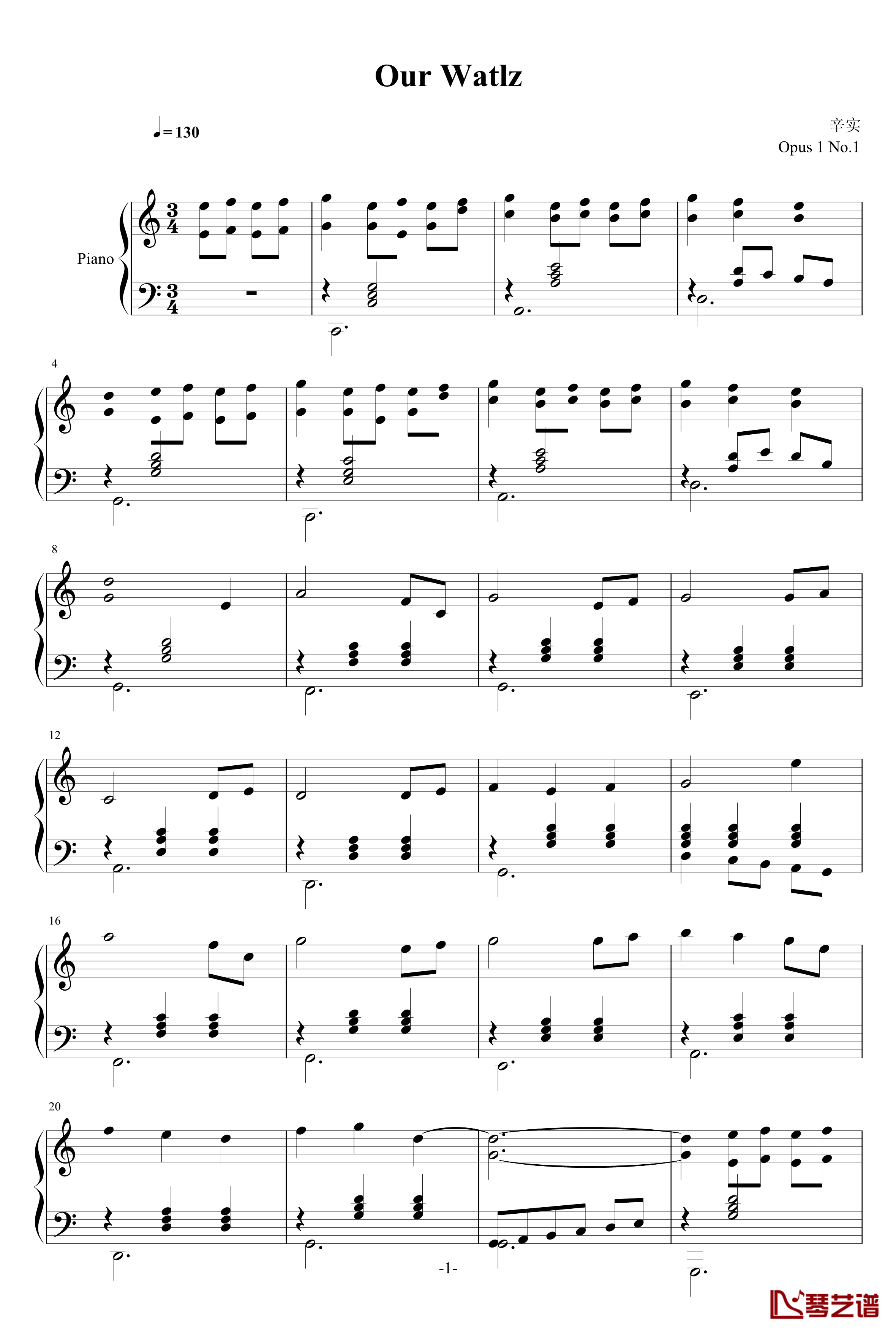Our Waltz钢琴谱-eoeoeve1