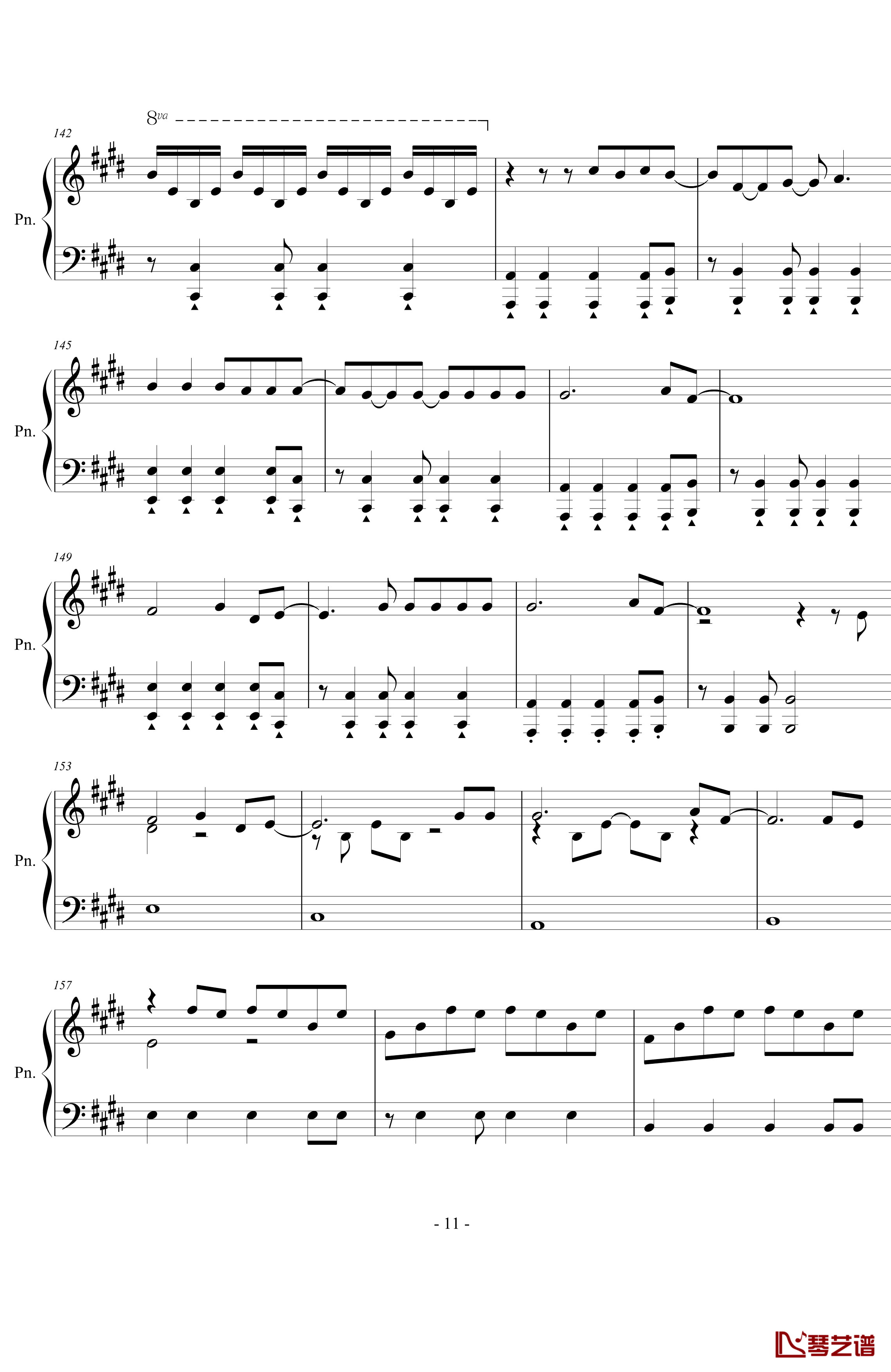 Love Story meets Viva la Vida钢琴谱-钢琴独奏-coldplay11